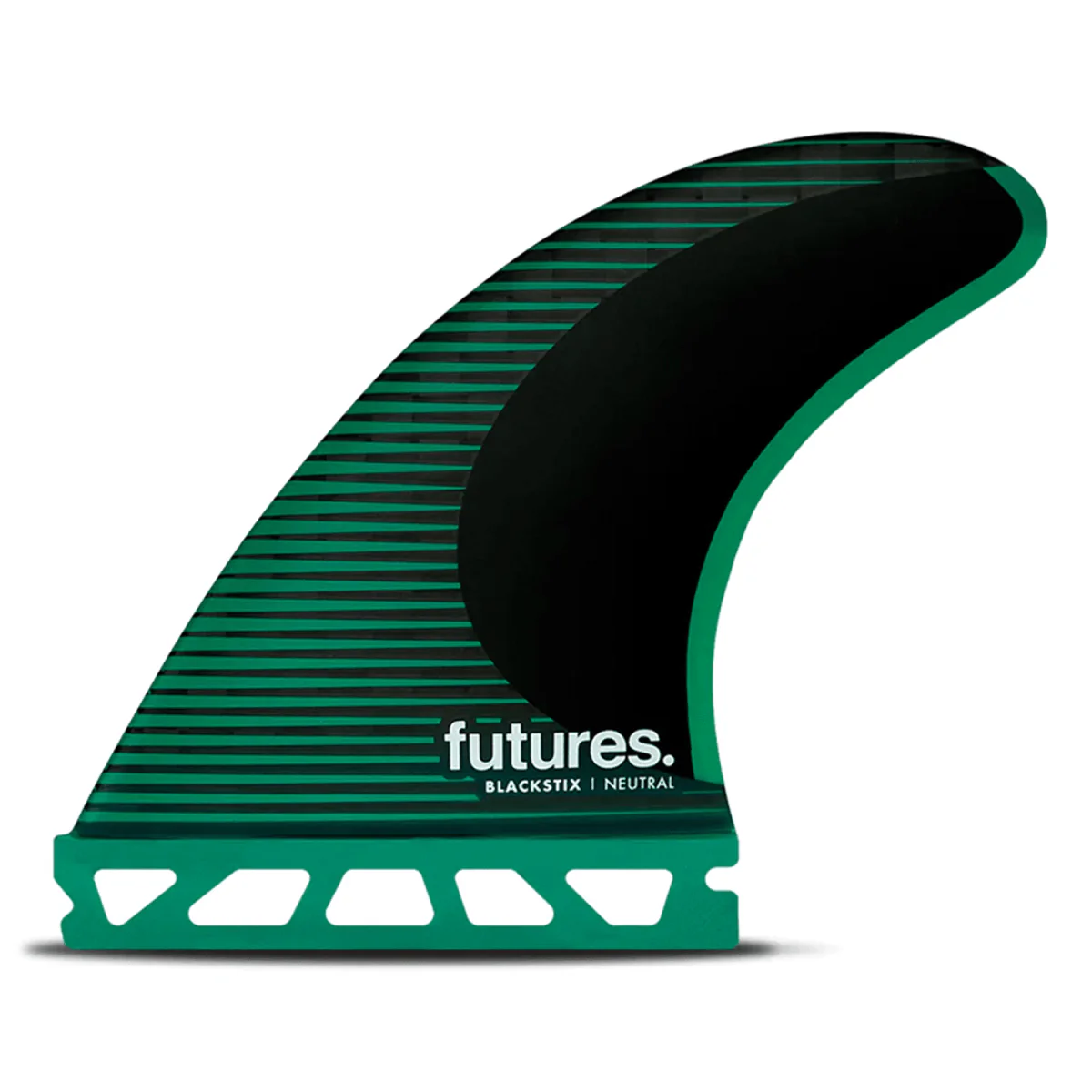 Futures Thruster F6 Blackstix Surf Fins Green Medium