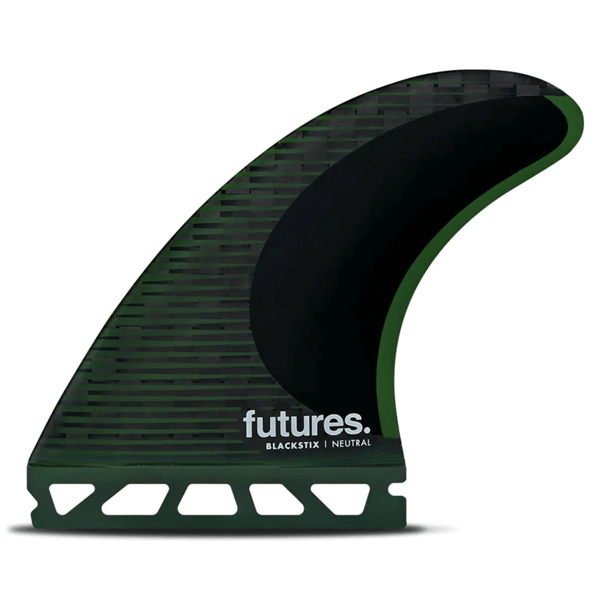 Futures F8 Thruster Blackstix Green Surf Fins Large