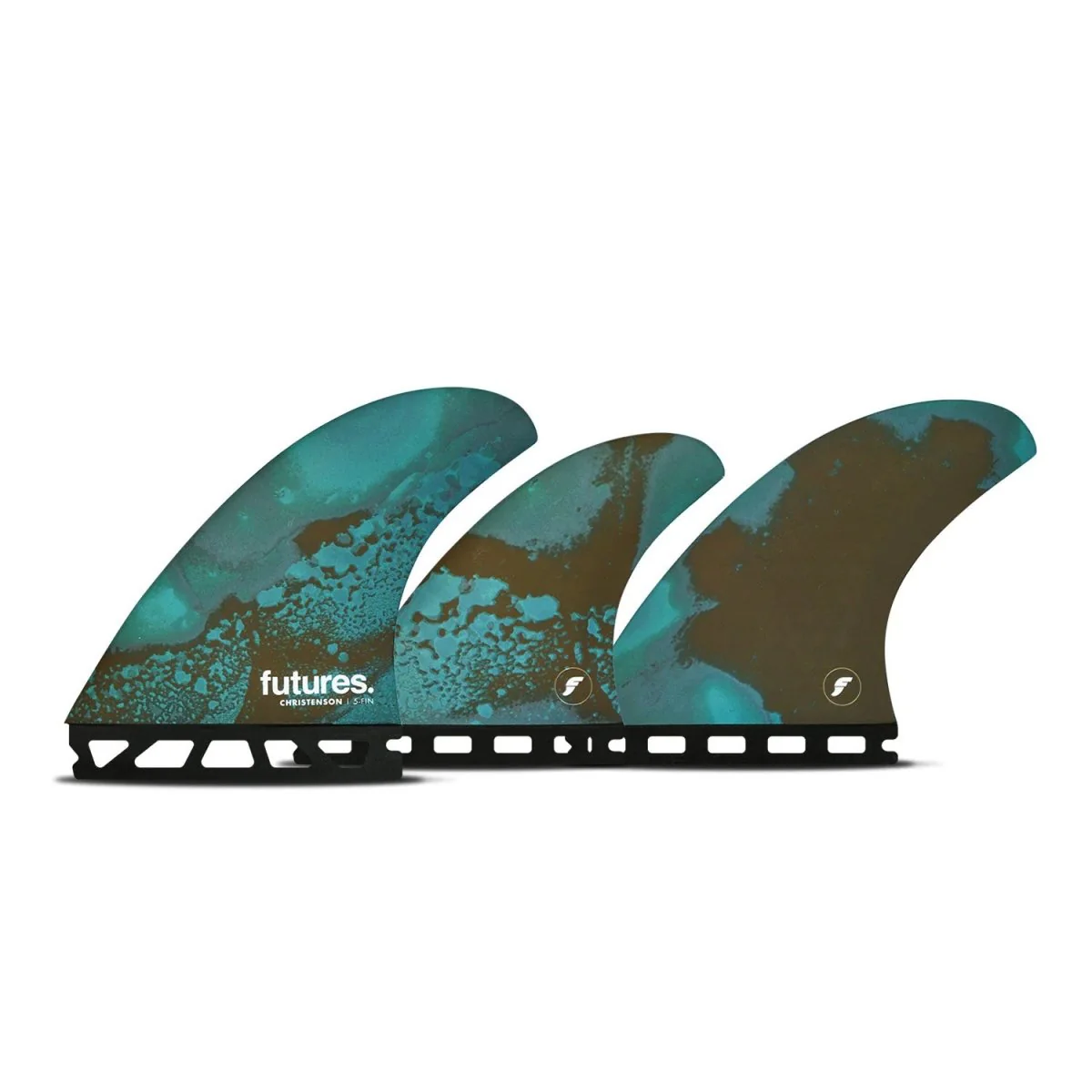 Futures Five Fins Christenson Honeycomb Surf Fins Blue/Brown M