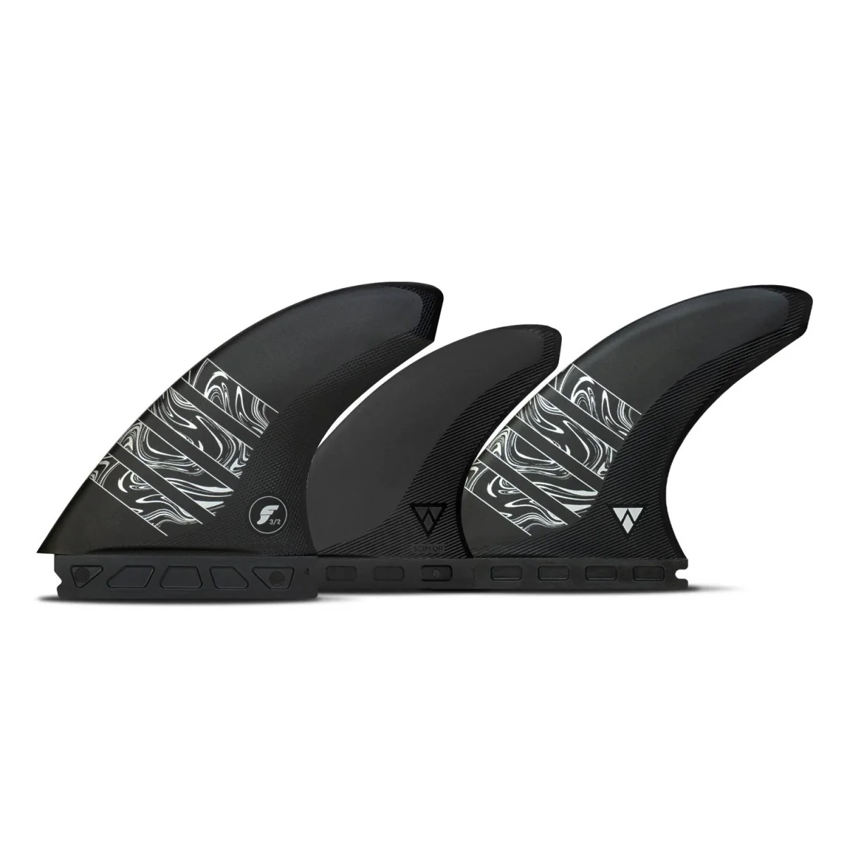 Futures Five Fins Vector 3/2 Alpha Surf Fins Carbon/Silver L