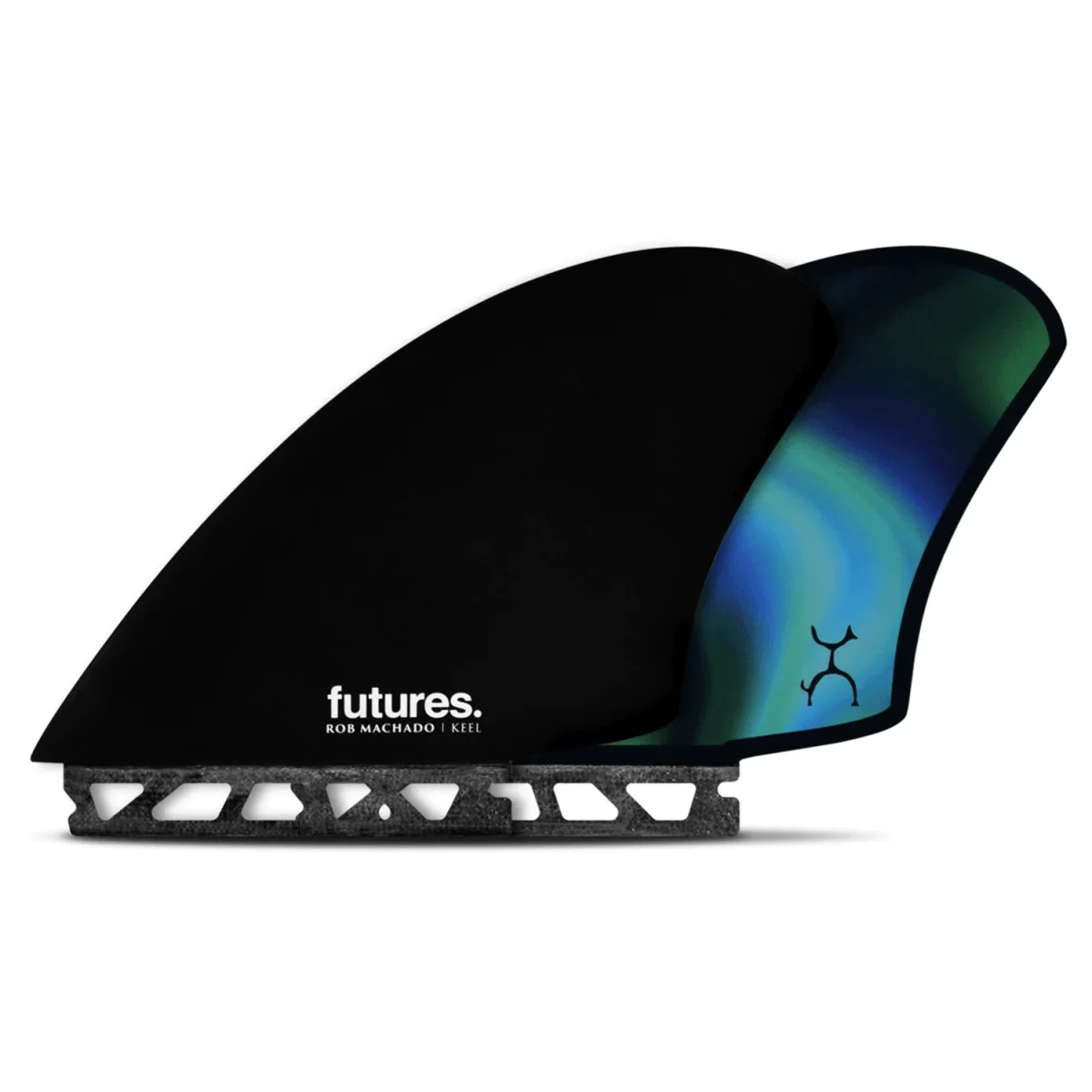 Futures Machado Keel Honeycomb Black/Swirl Surf Fins