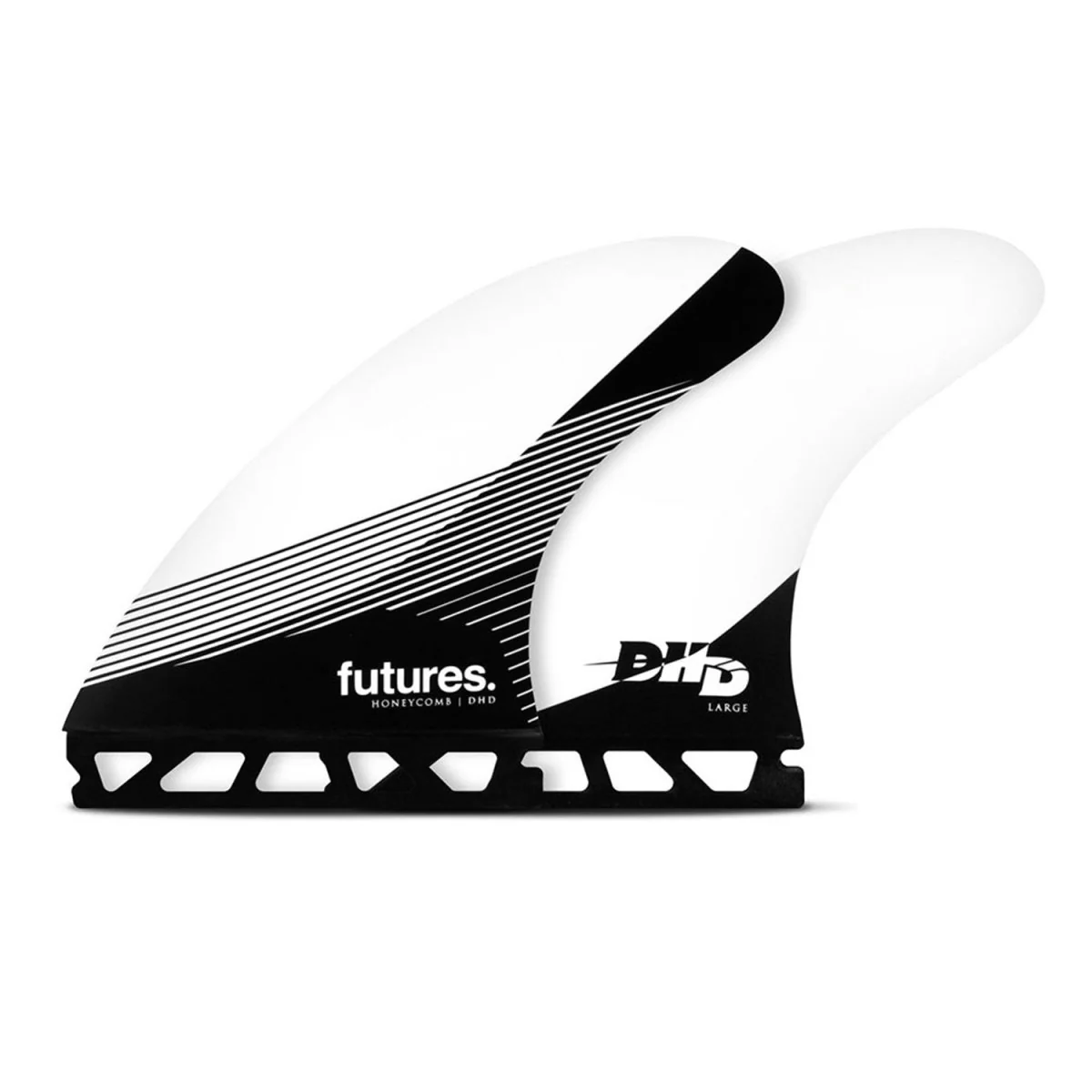 Futures Thruster DHD Honeycomb Surf Fins Black/White
