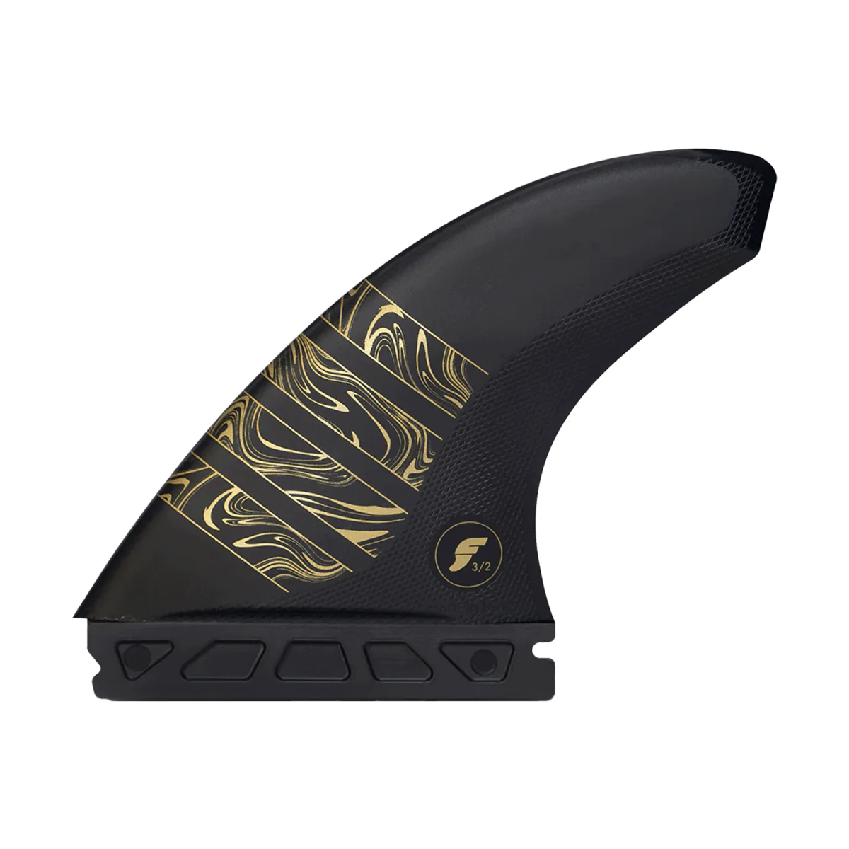 Futures Thruster Vector 3/2 Surf Fins Carbon/Gold Medium