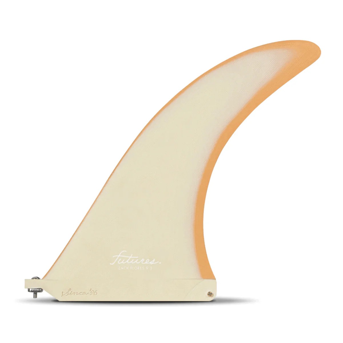 Futures Zack Flores Fiberglass Surf Fins Orange/Cream 9.5"