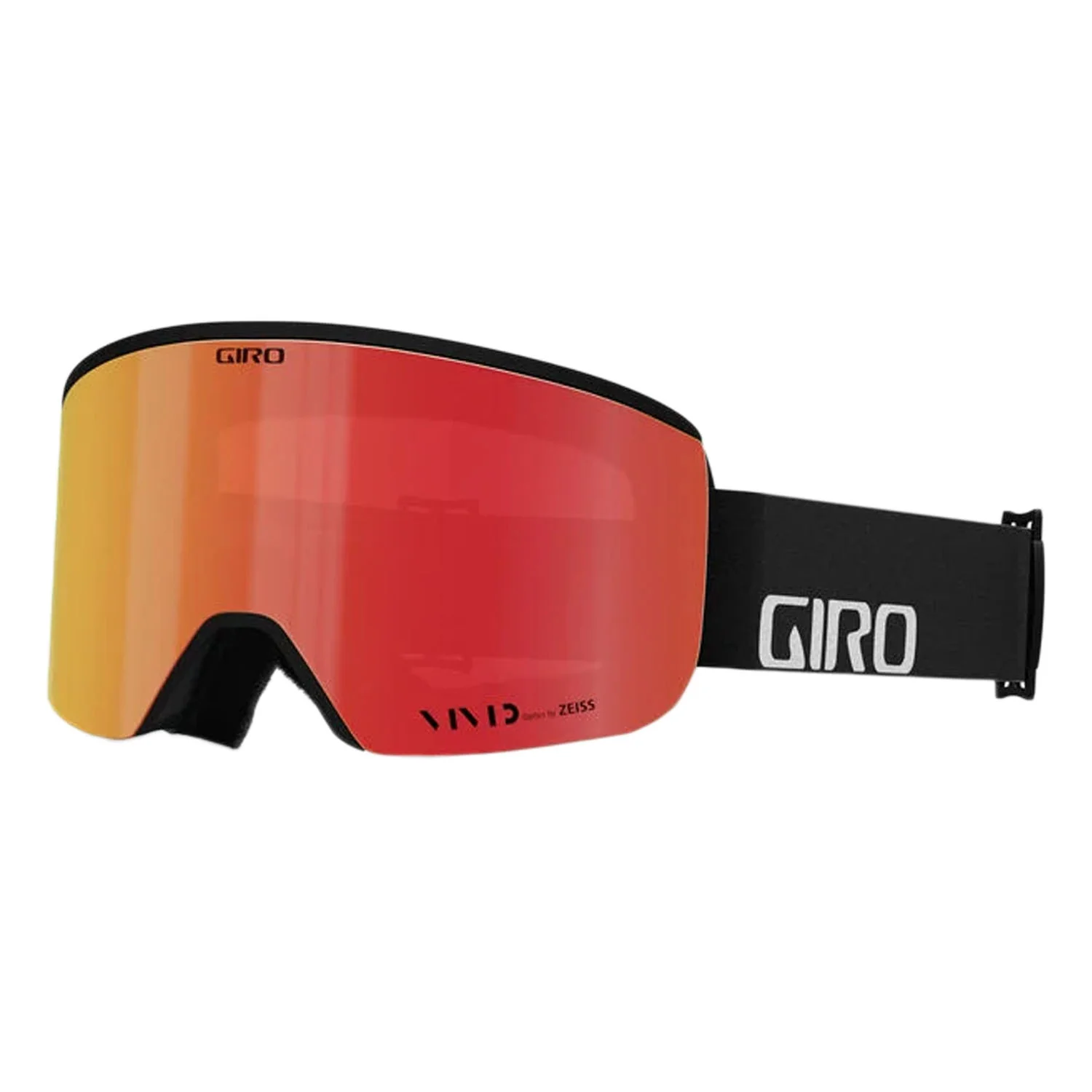 Giro Axis Asian Fit Goggles Black Wordmark/Vivid Ember + Vivid Infrared
