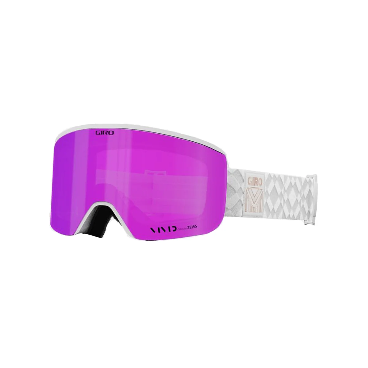 Giro Women's Ella Low Bridge Fit Goggles White Limitless/ Vivid Pink + Vivid Infrared