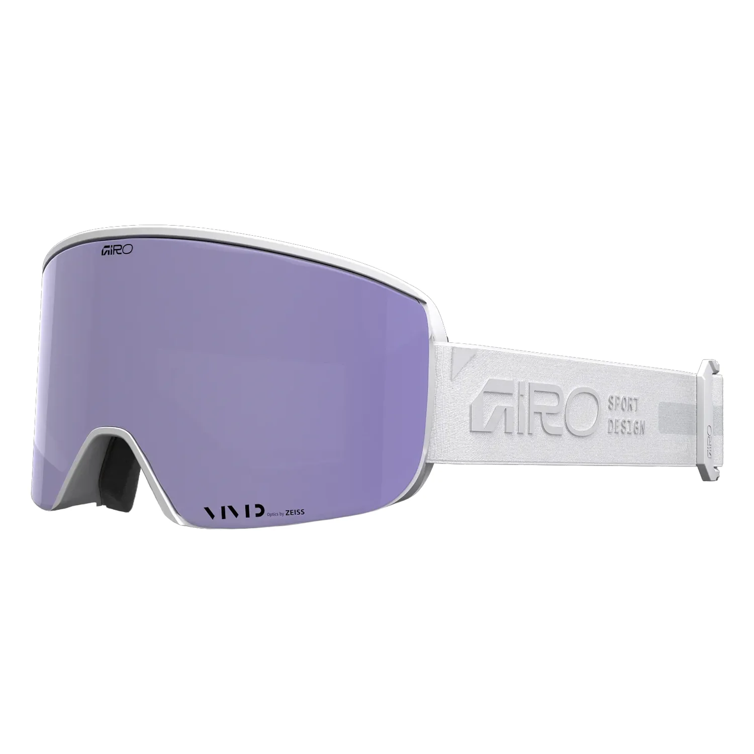 Giro Women's Ella Low Bridge Fit Goggles White Haze Rails/Vivid Haze + Vivid Infrared