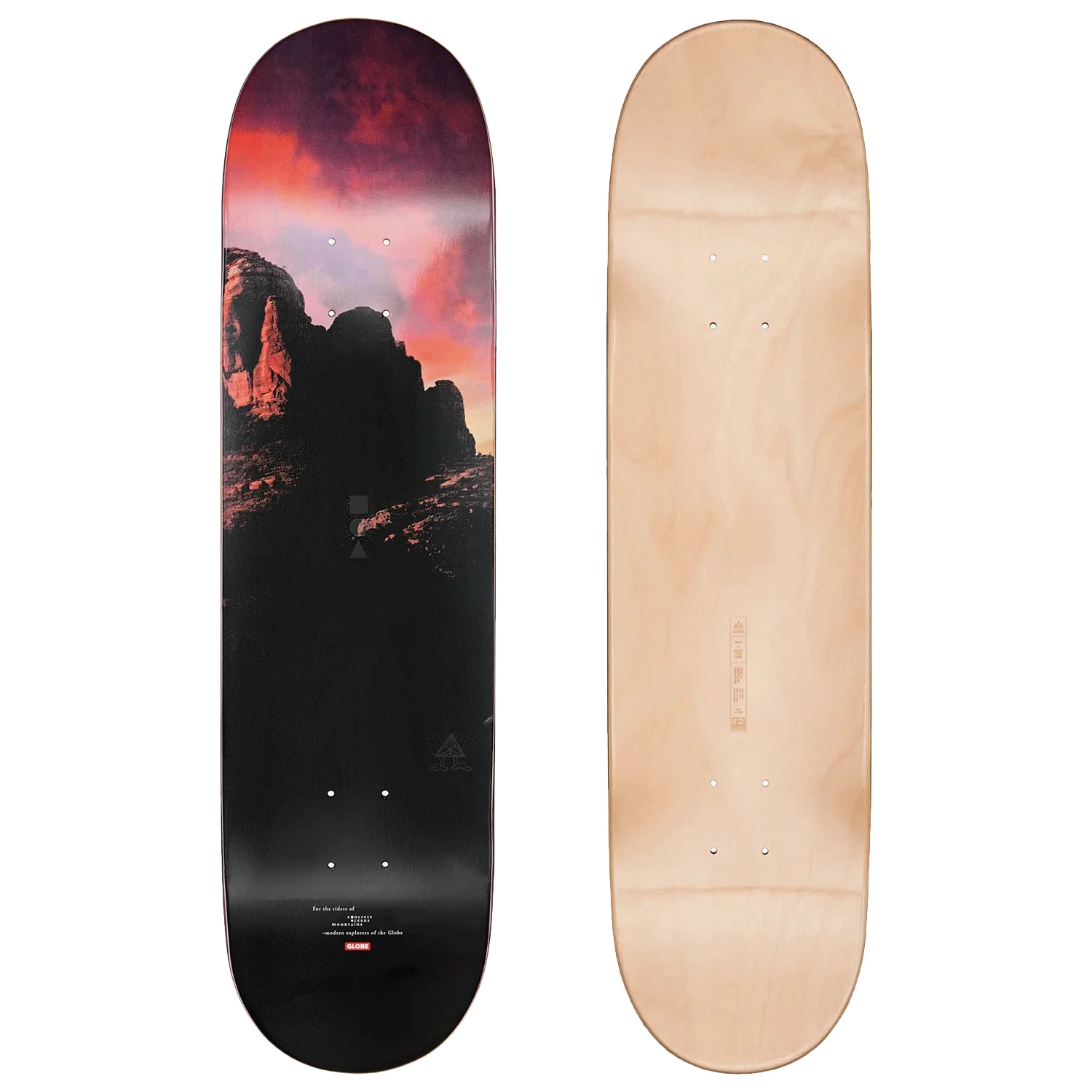 Globe G1 Slide Stack Skate Deck Sky 8.25"