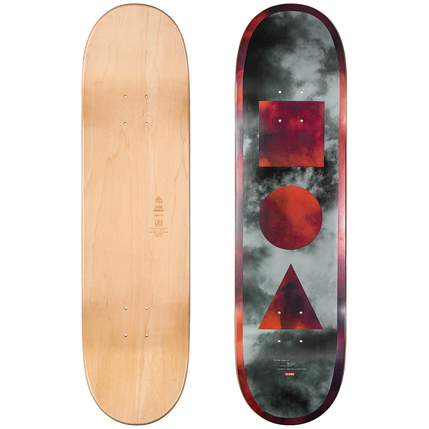 Globe G1 Stack Skate Deck Black/Candy Clouds 8.375"
