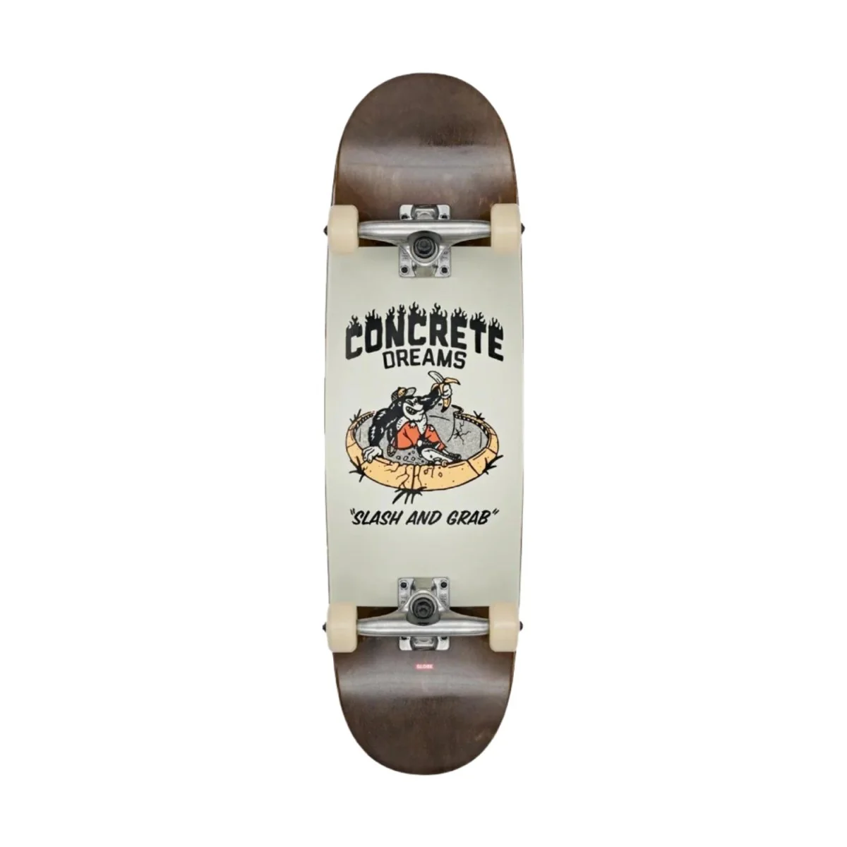 Globe Kids Softie Mid Skate Complete Dark Maple/Concrete Dreams 8.25"