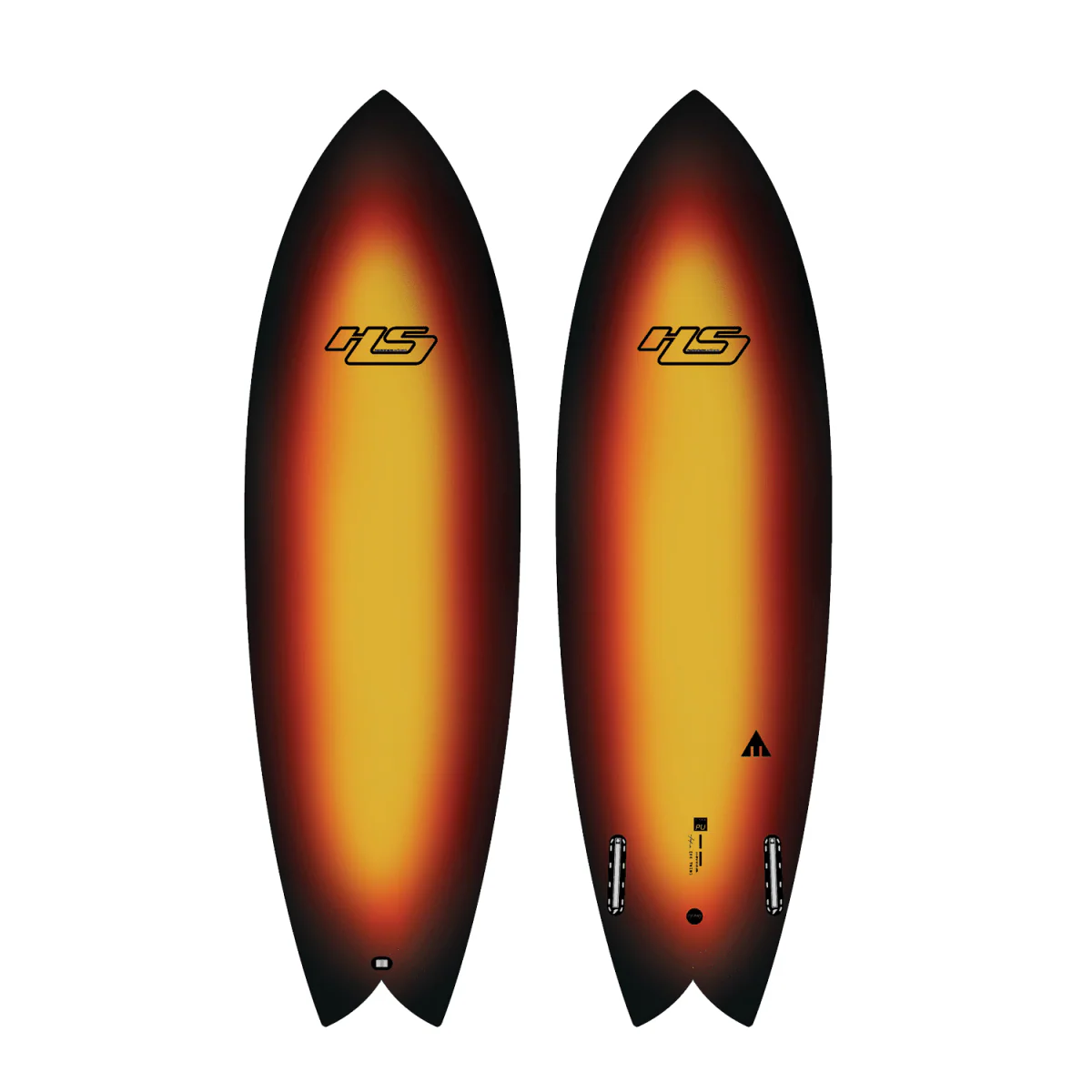 Hayden Shapes HK Twin PU Surfboard Sunburst FCS 6'2"