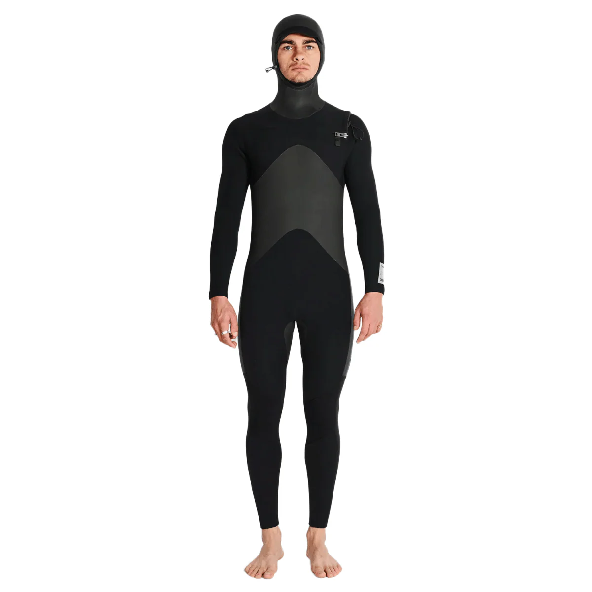 Haydenshapes by Dion Lee 5/4mm Hooded Chest Zip Wetsuit Black
