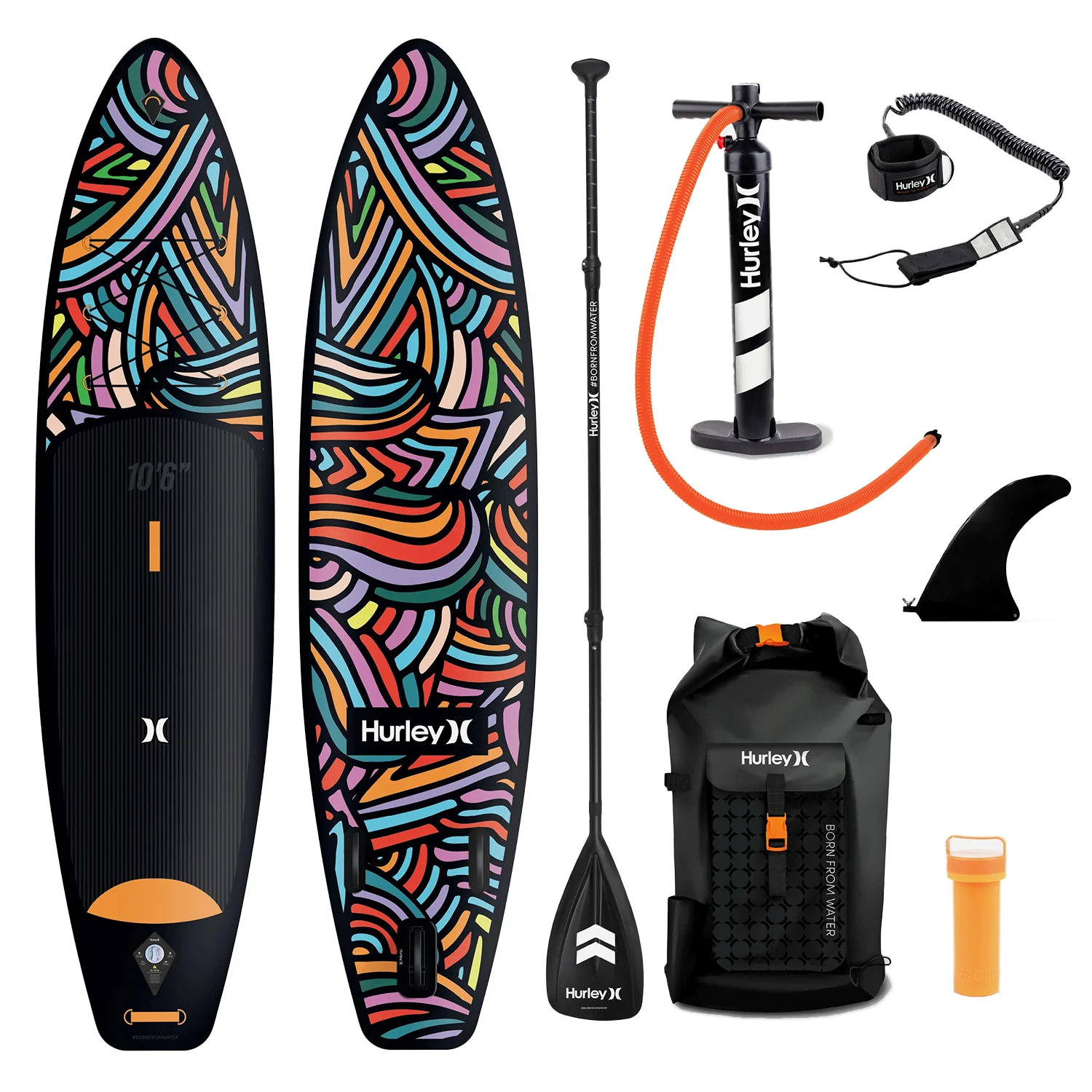 Hurley Phantomtour Inflatable SUP Set Colorwave 10'6"