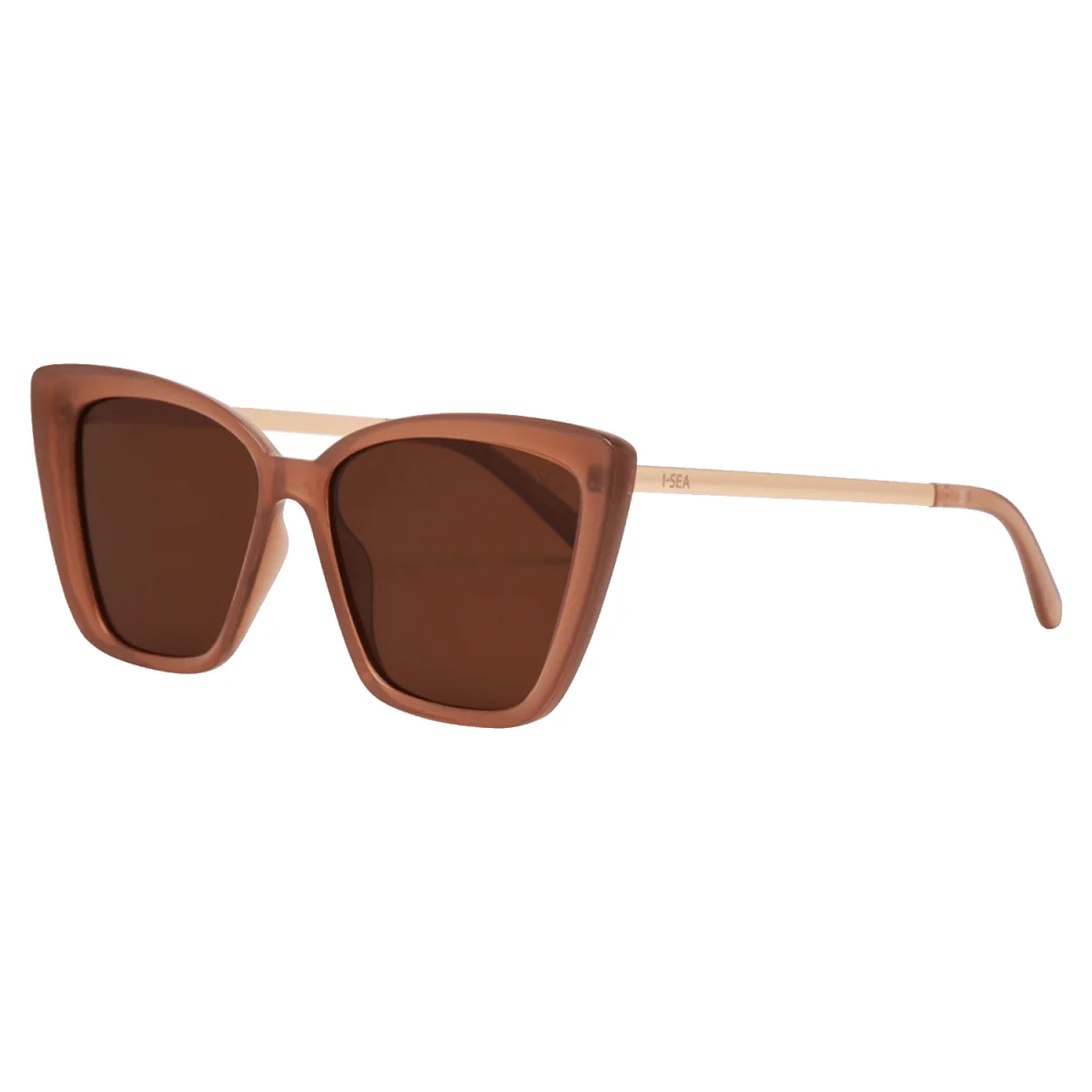 I-SEA Aloha Fox Sunglasses Dusty Rose / Brown Polarized