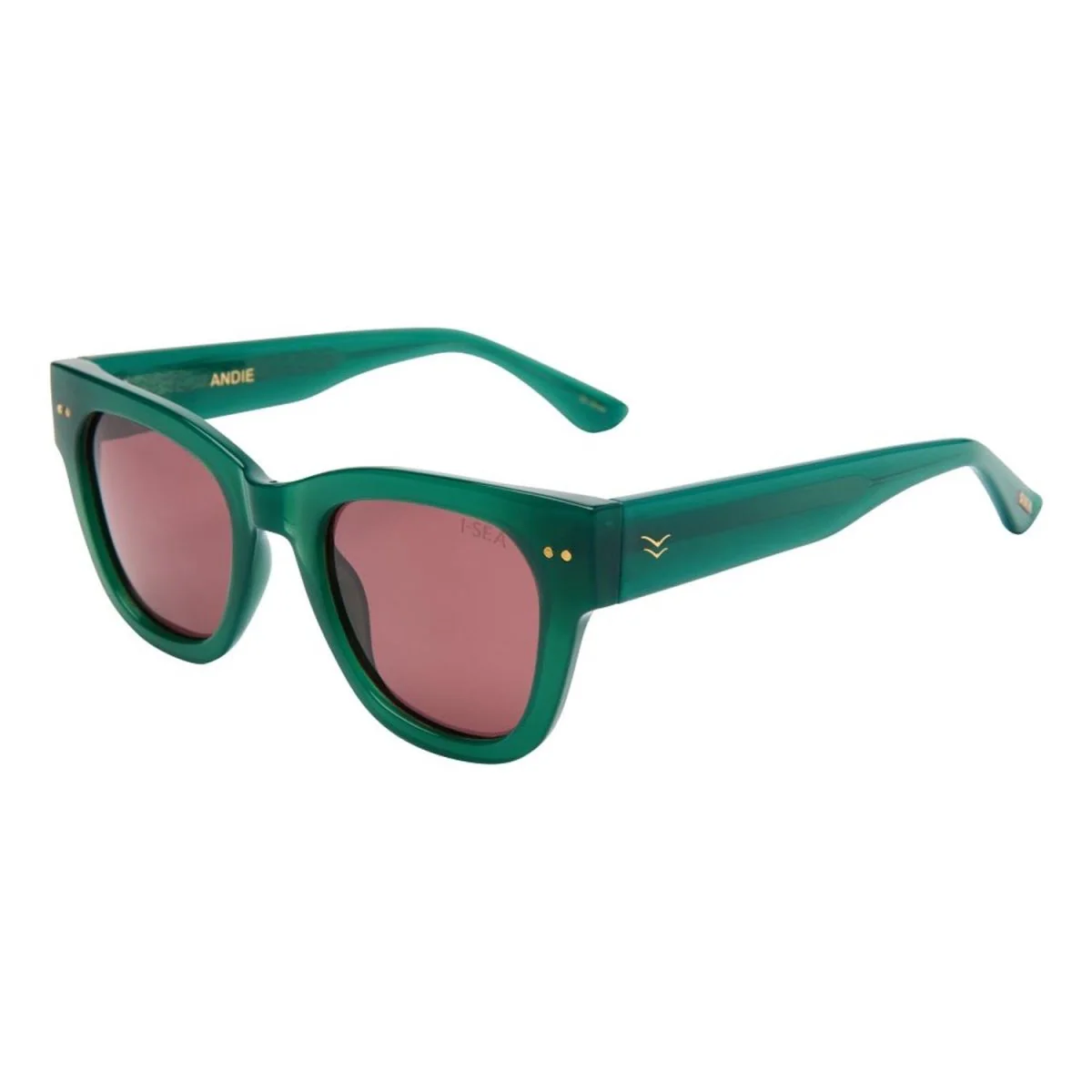 I-SEA Andie Sunglasses Kale/Plum Polarized