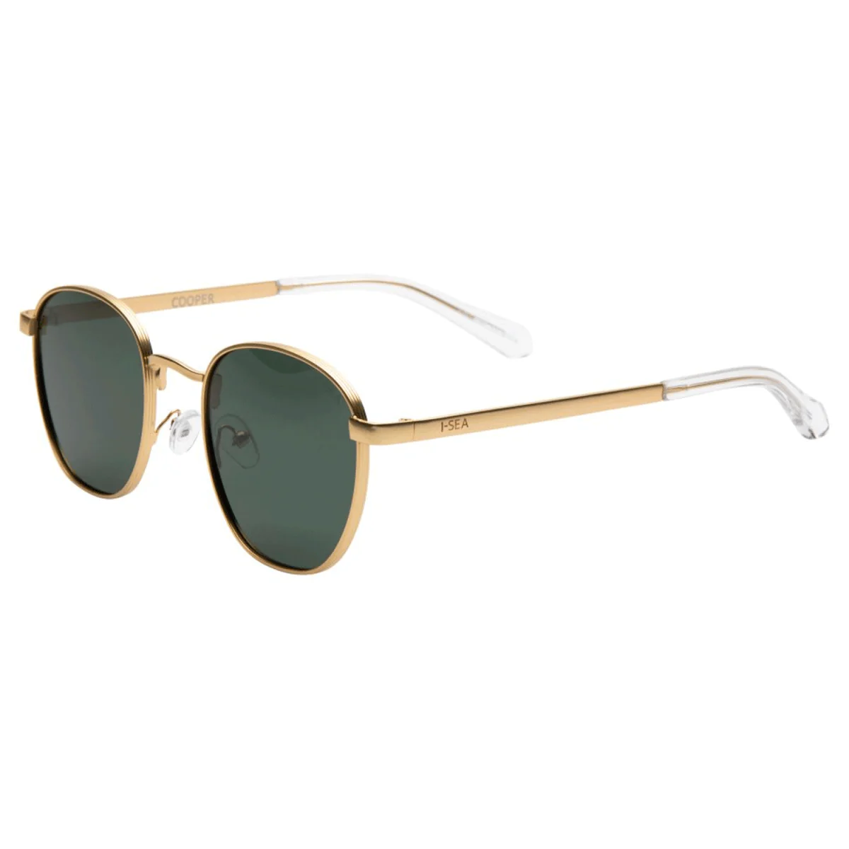 I-SEA Cooper Sunglasses Gold / Green Polarized