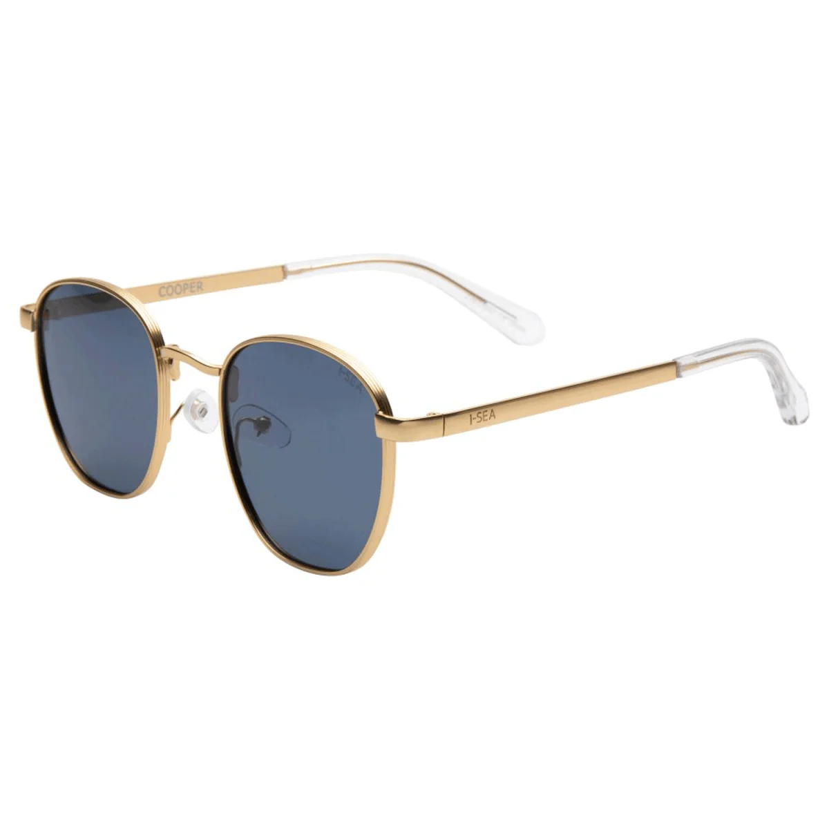 I-SEA Cooper Sunglasses Gold / Navy Polarized