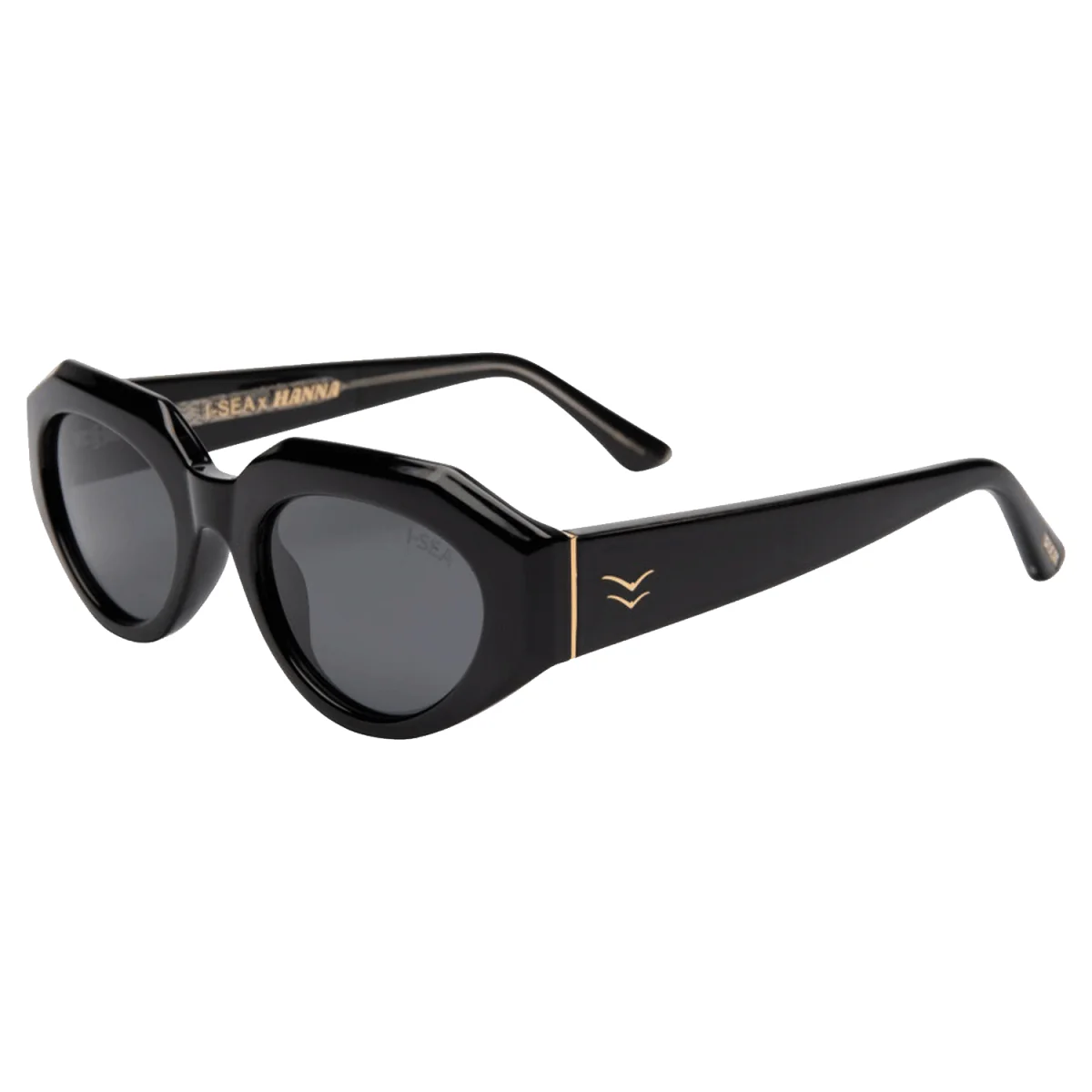 I-SEA Hanna Sunglasses Caviar / Smoke Polarized