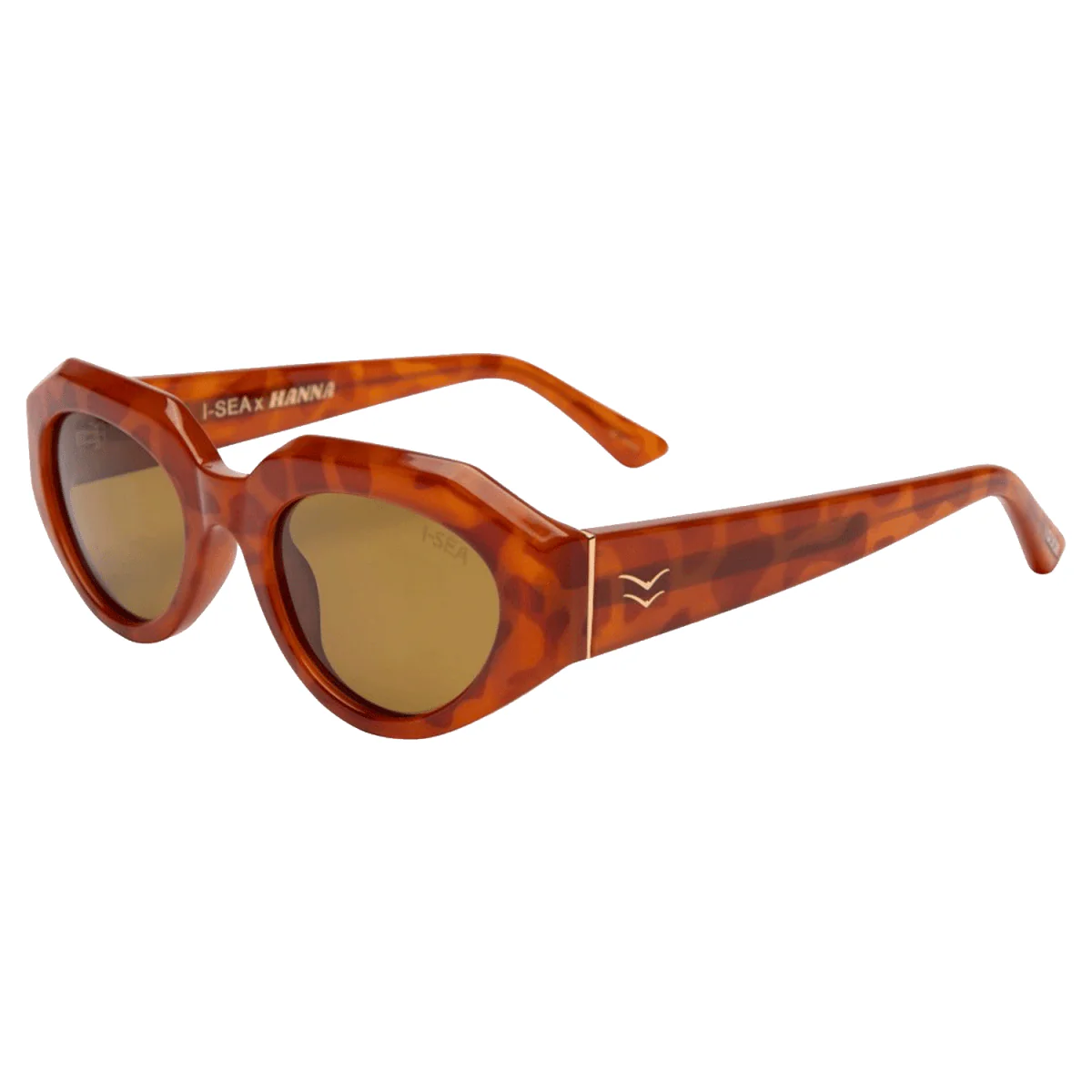I-SEA Hanna Sunglasses Honey Tort / Green Polarized