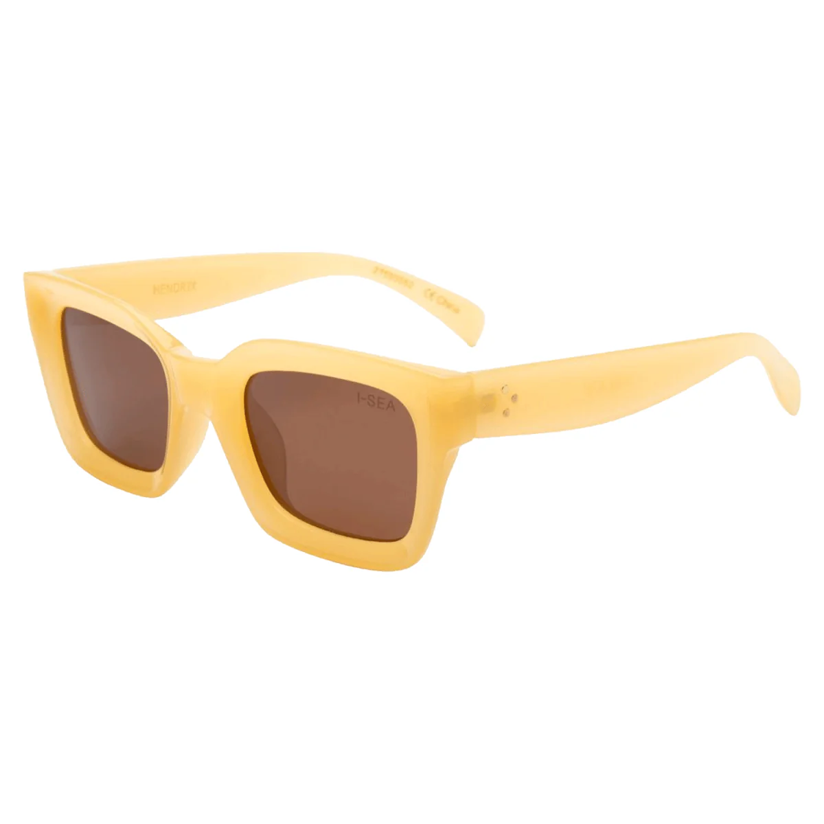 I-SEA Hendrix Sunglasses Pineapple / Brown Polarized