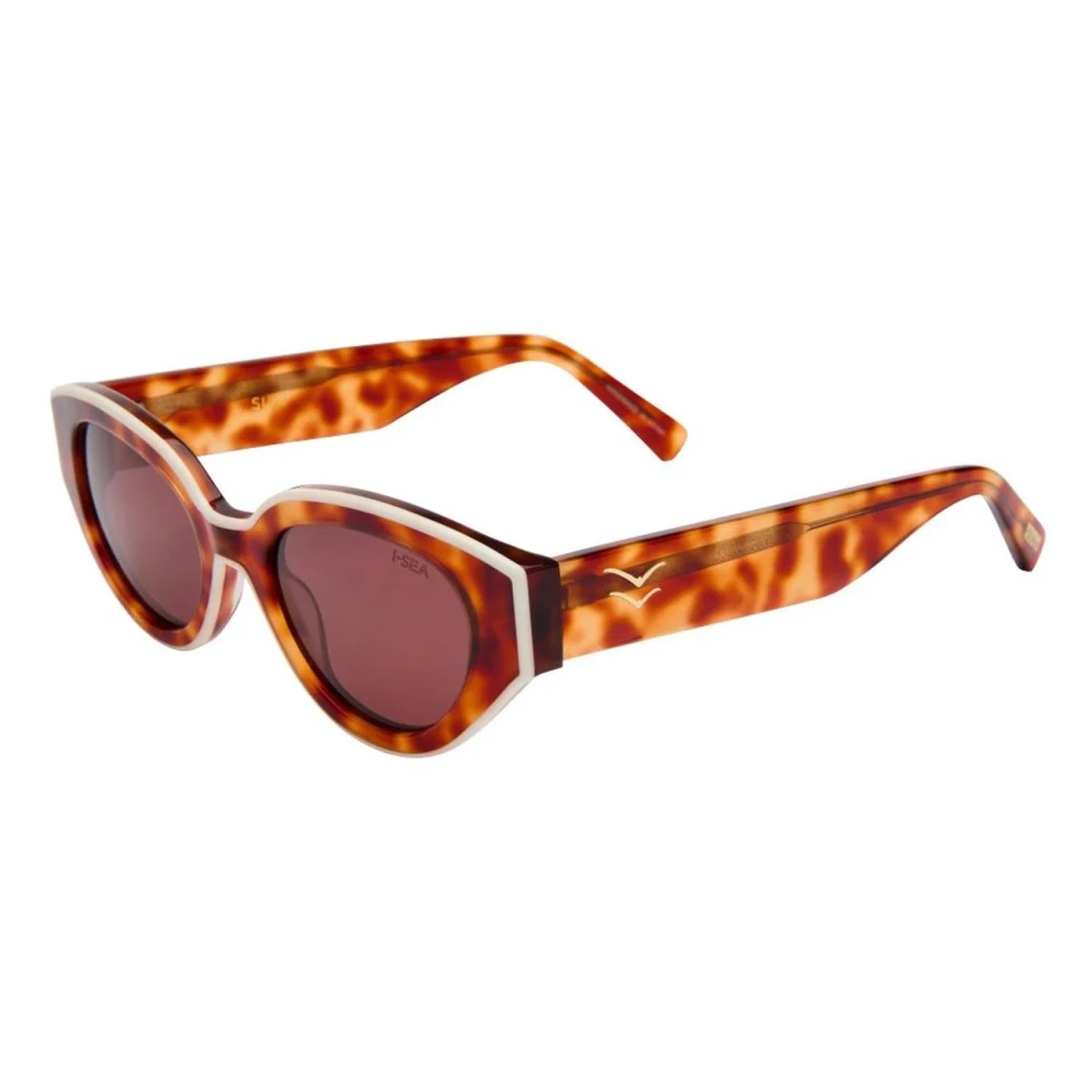 I-SEA Suki Sunglasses Honey Tort/Plum Polarized