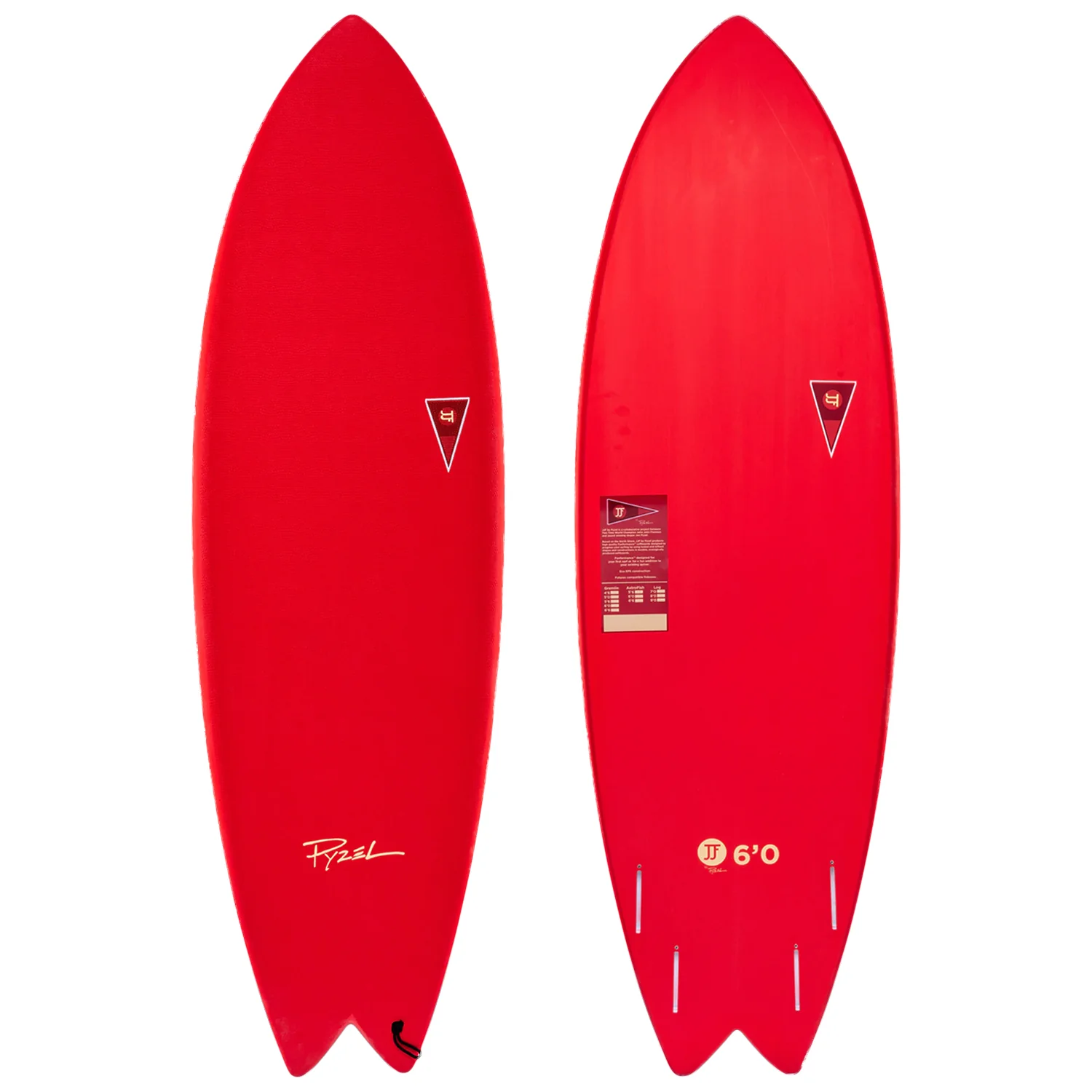 JJF by Pyzel AstroFish  Surfboard Red 6'0"