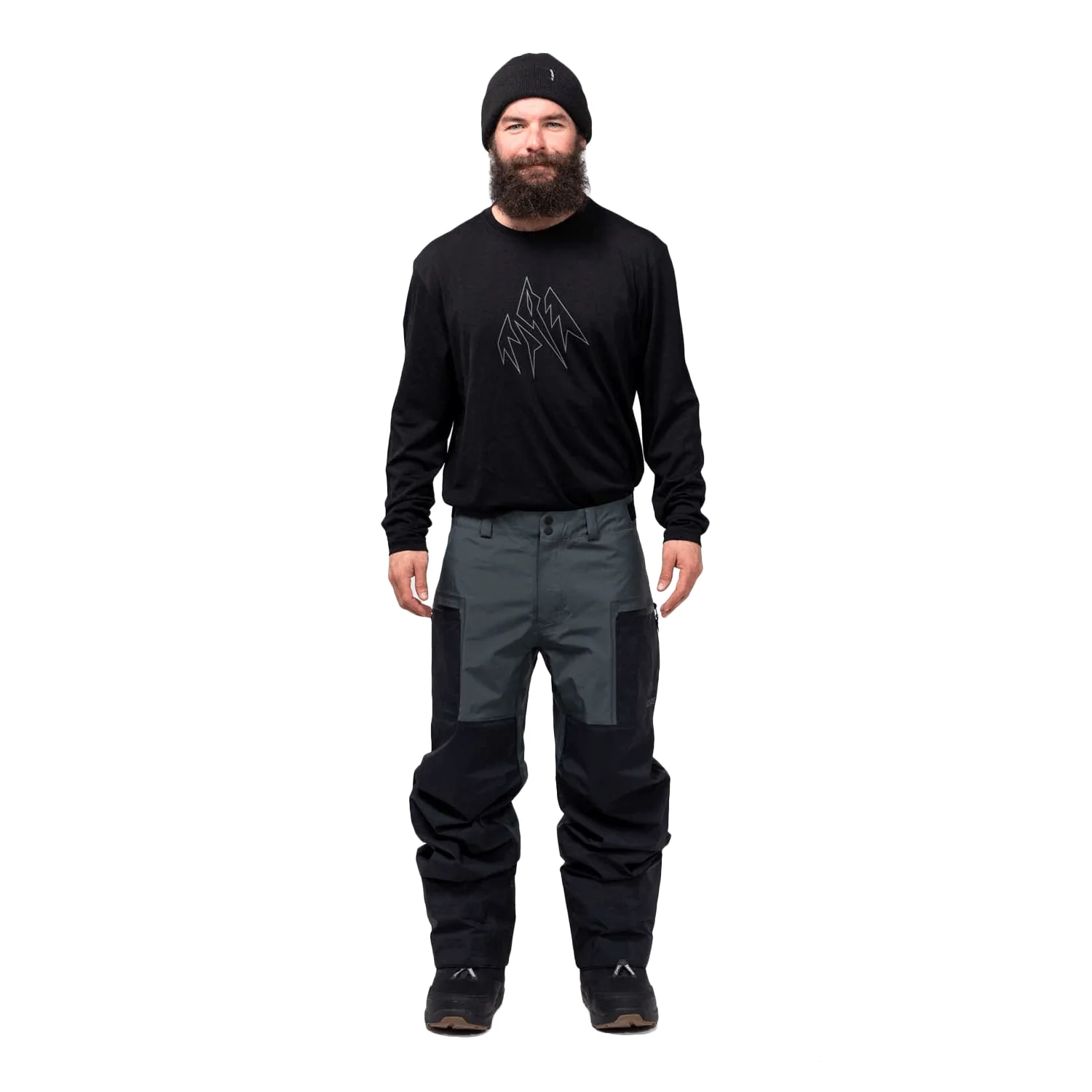 Jones Men's Shralpinist Recycled Gore-tex Pro Pant 2024 Dawn Blue/Stealth Black