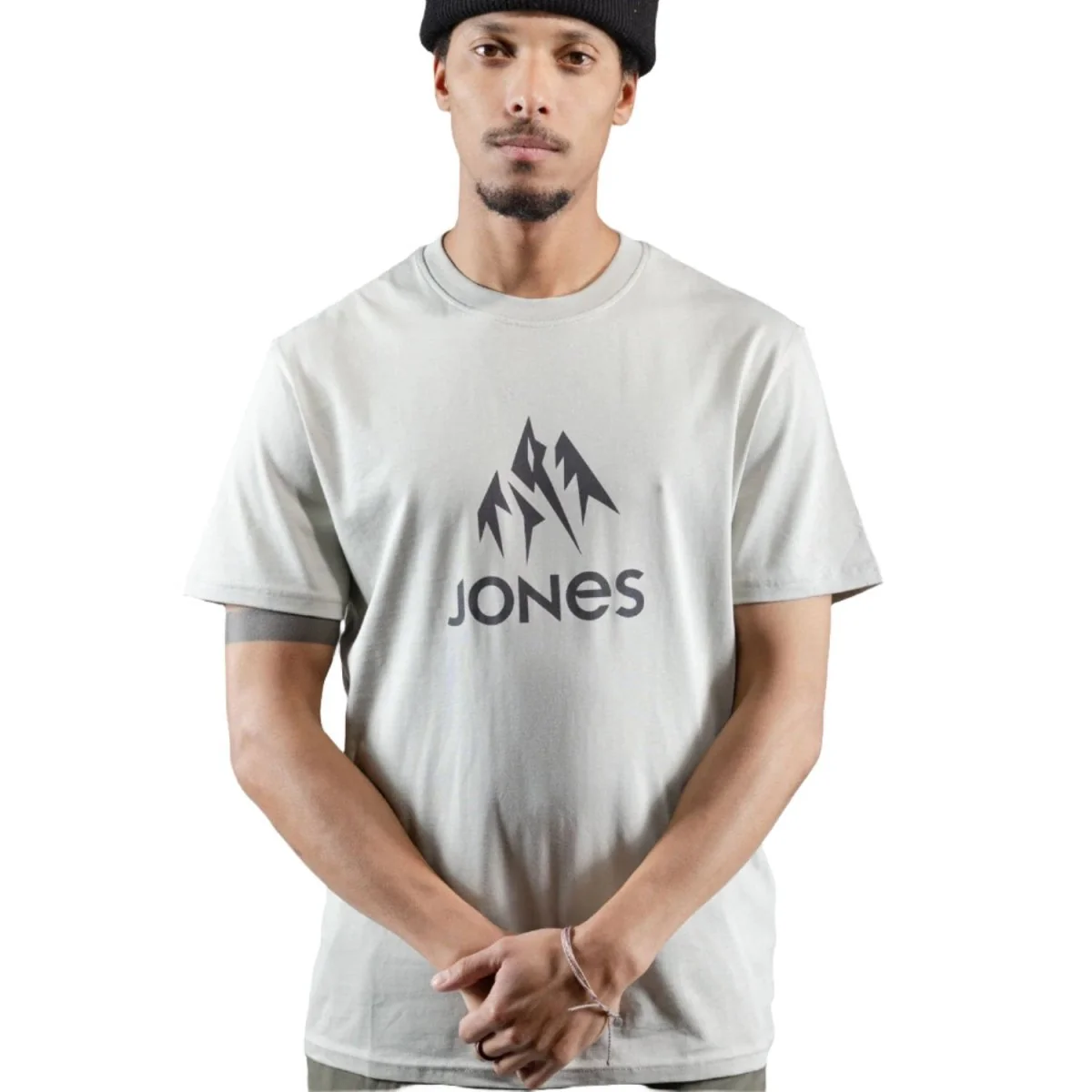 Jones Men's Truckee Organic Cotton T Shirt Smoke Grey