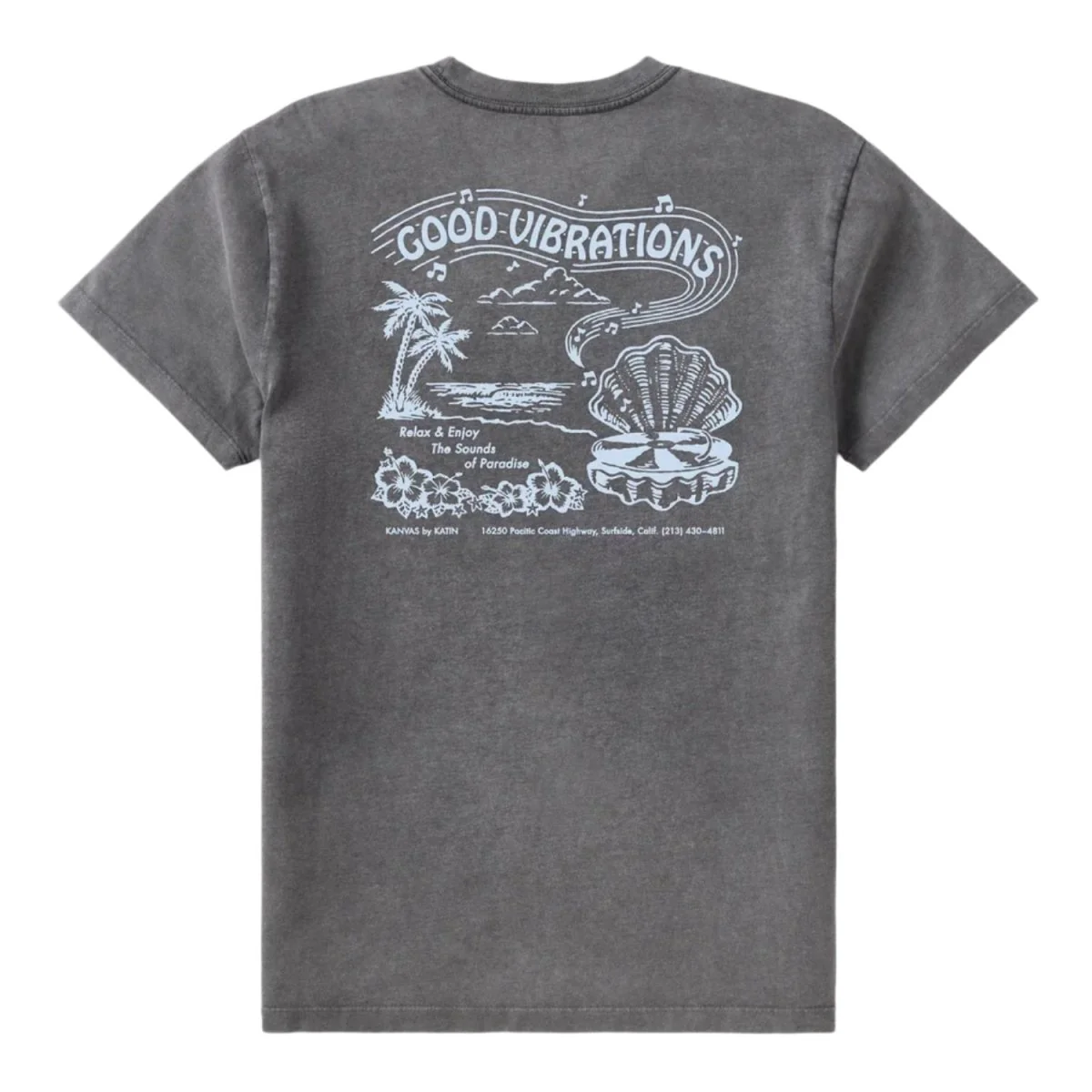 Katin Men's Vibrations T-Shirt Black Sand Wash