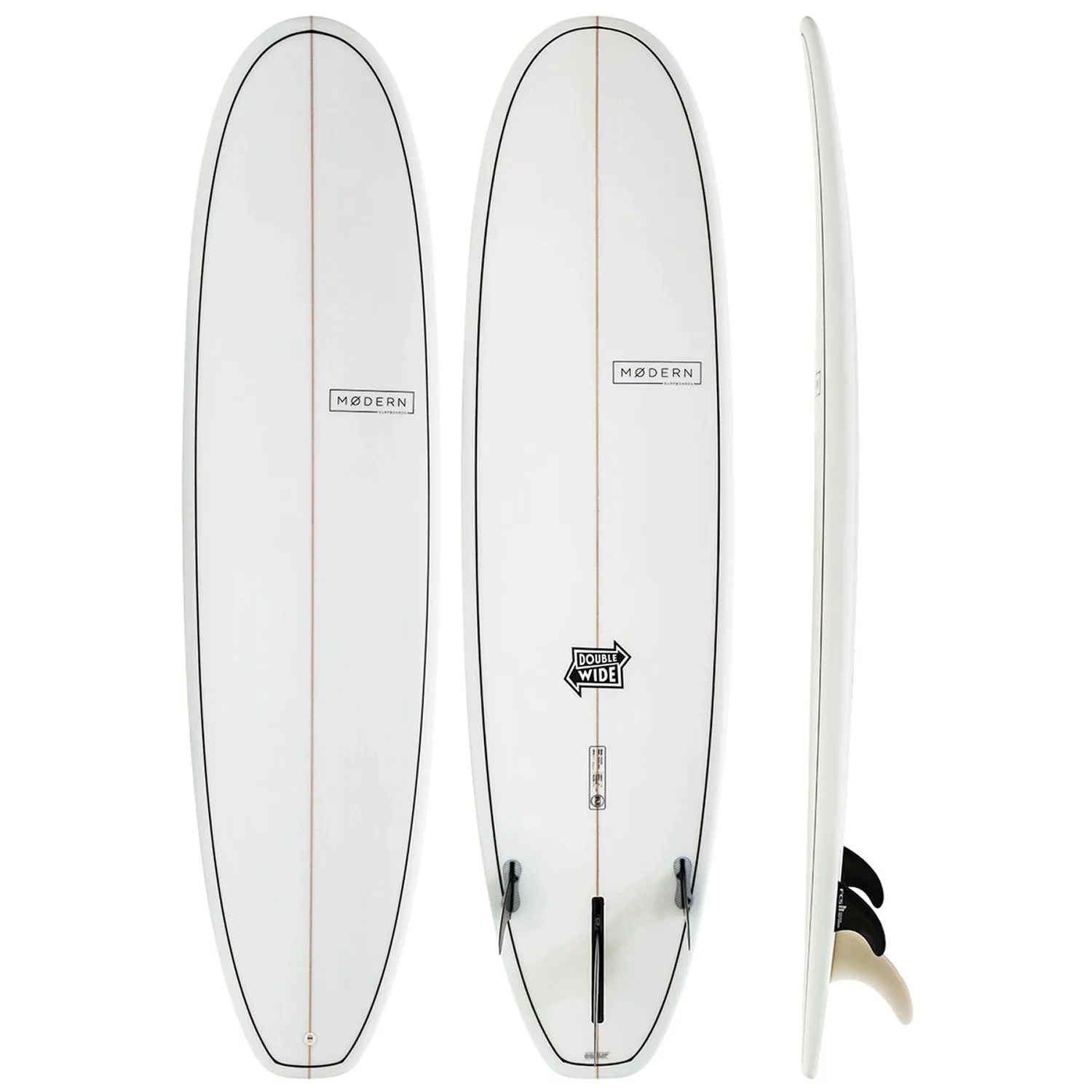 Modern Double Wide SLX Surfboard Clear 4'4"