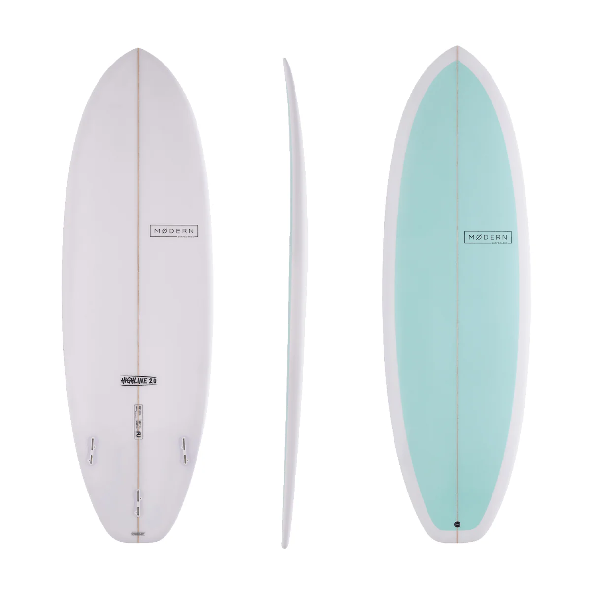 Modern Highline 2.0 Surfboard Sea Green 6'6"