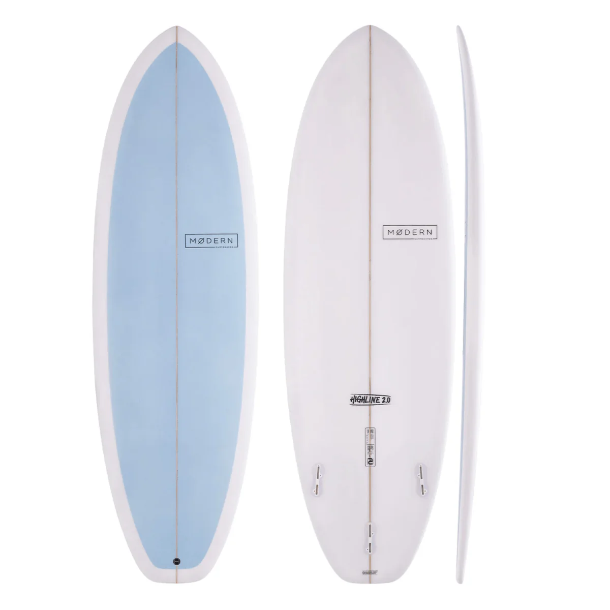 Modern Highline 2.0 Surfboard Sky Blue 6'3"