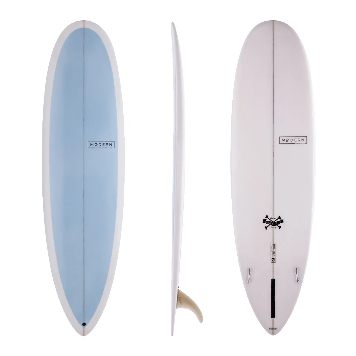 Modern Love Child Surfboard Sky Blue 8'0"