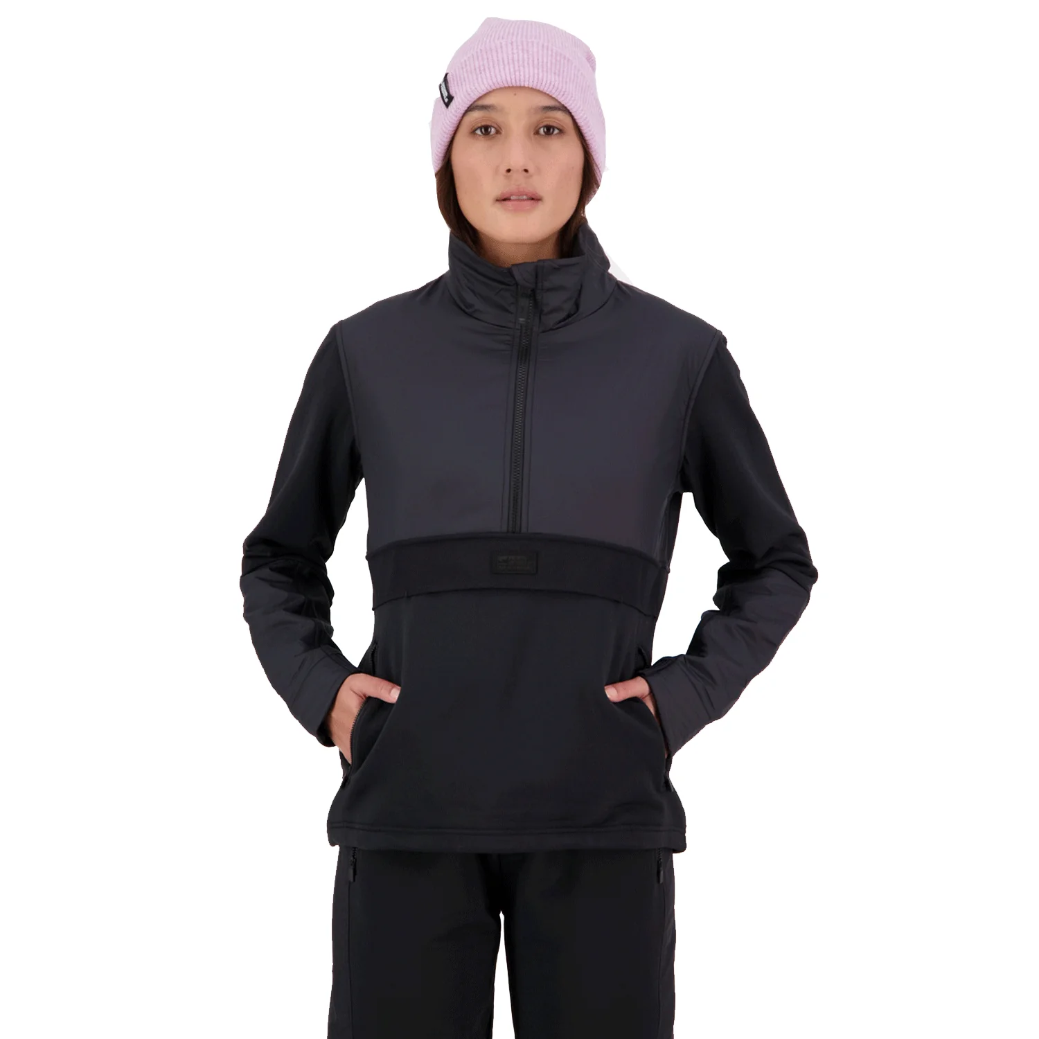 Mons Royale Women's Decade Mid Pullover Sweater Black