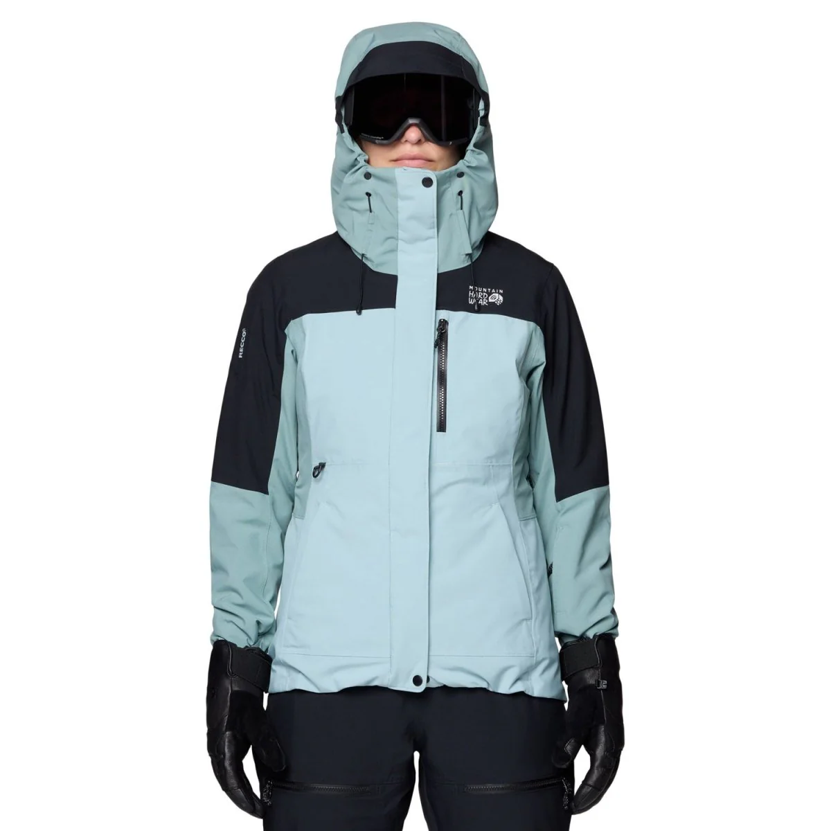 Mountain Hardwear Women's Powder Maven Jacket 2026 Ice Shadow/Blue Sage/Black