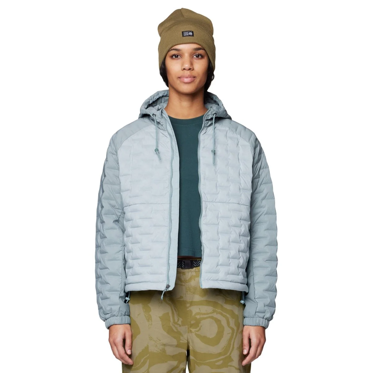 Mountain Hardwear Women's Stretchdown Light Full Zip Hoody 2026 Ice Shadow/Blue Sage