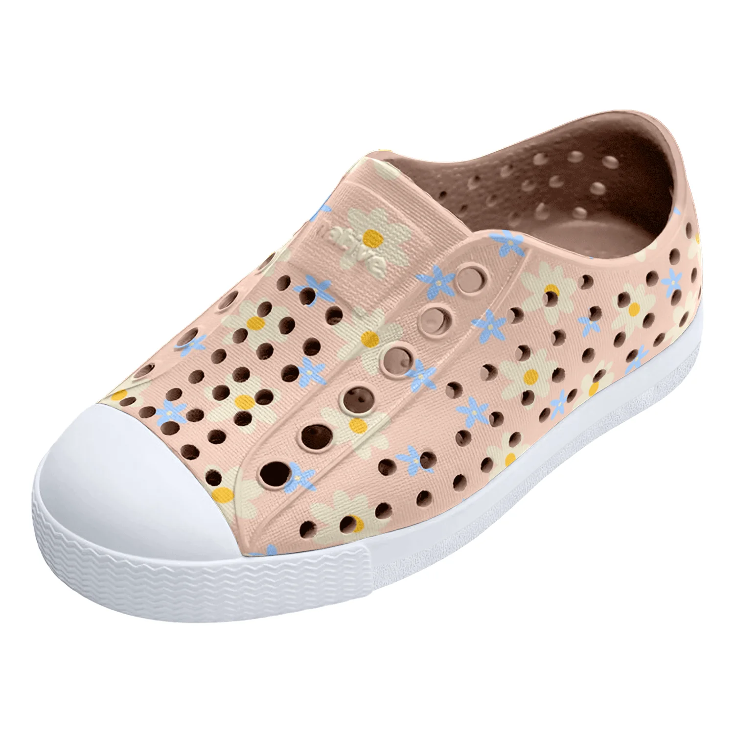 Native Kids Jefferson Print Shoe Chameleon Pink/Shell White/Bone Daisy