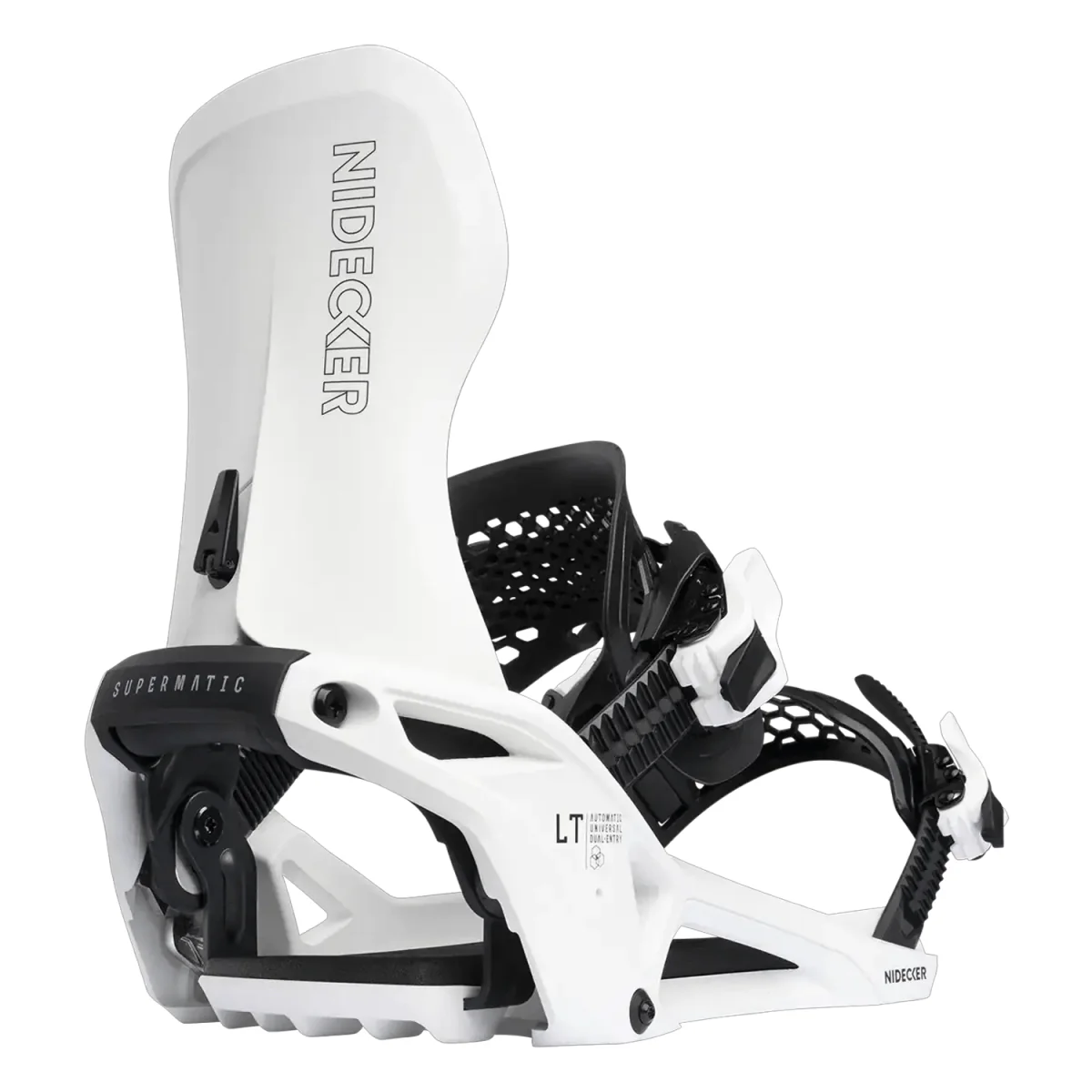 Nidecker LT Supermatic Snowboard Bindings 2026 White