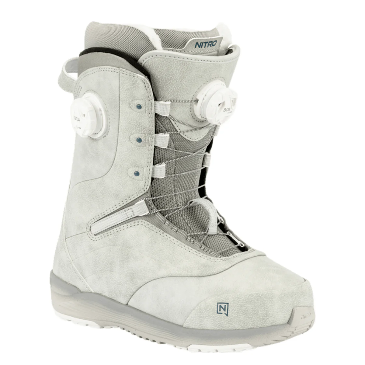 Nitro Women's Crown BOA Snowboard Boots 2026 Light Grey