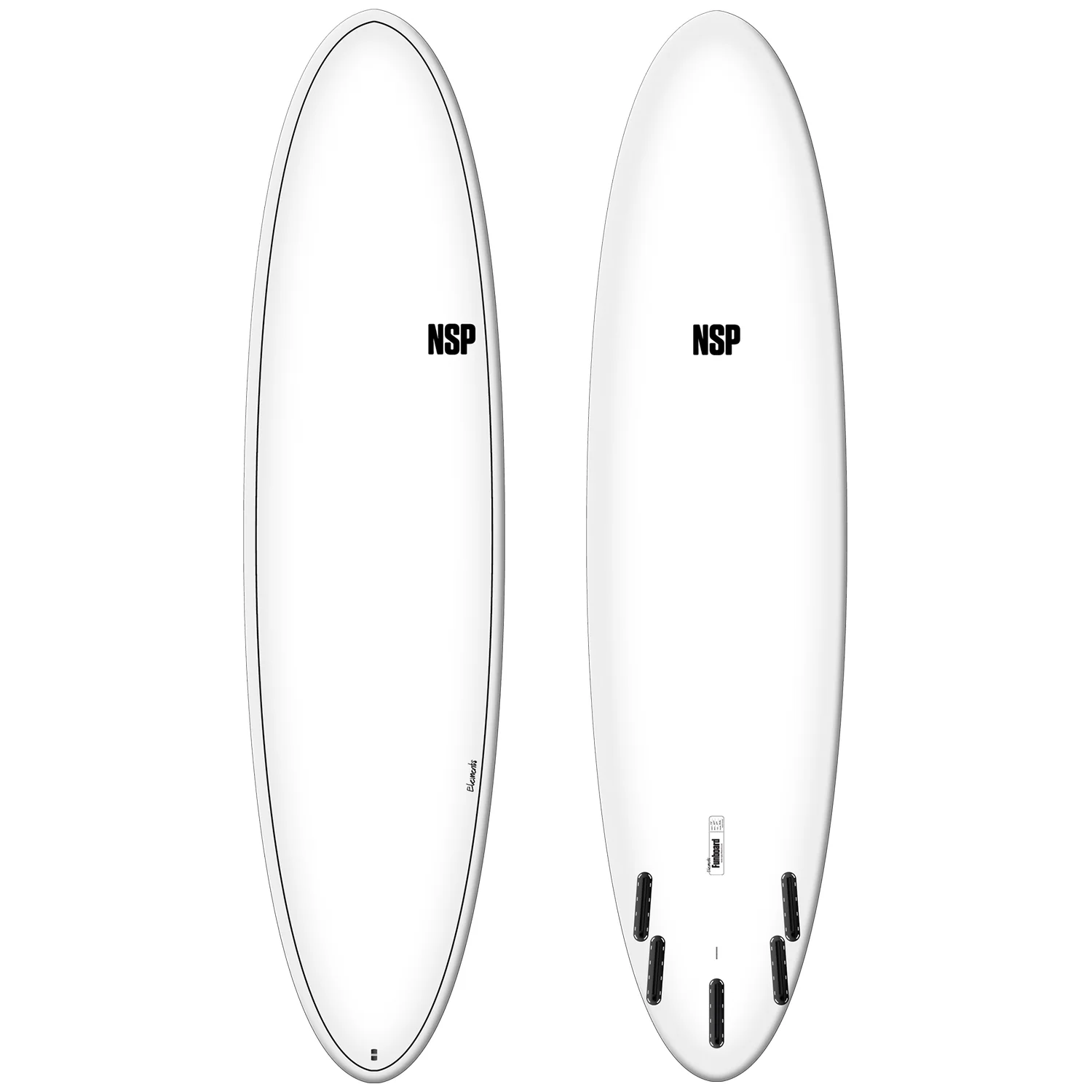 NSP Fun Elements HDT Surfboard White 7'6"