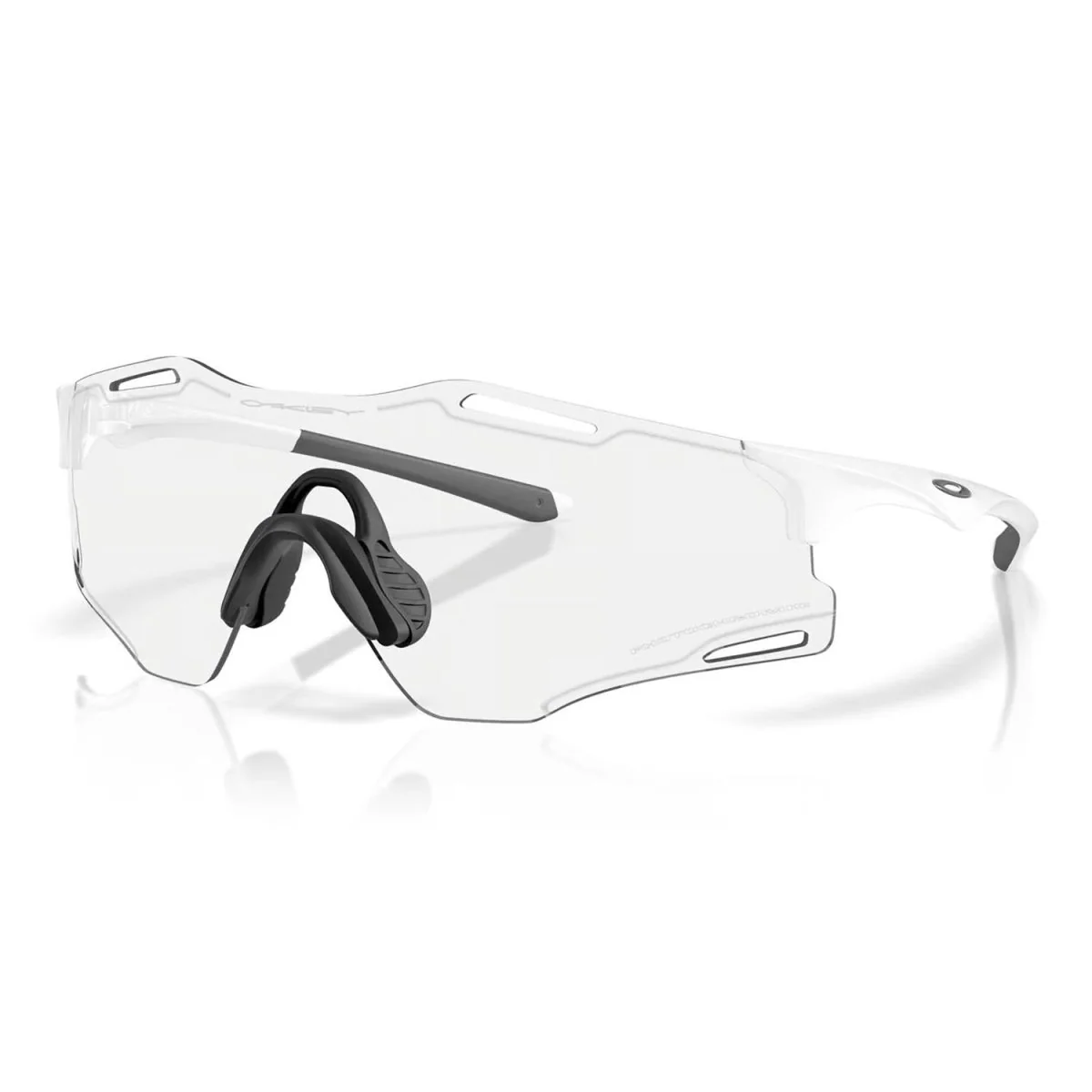 Oakley Cybr Zero Sunglasses Matte White/Clear Photochromic