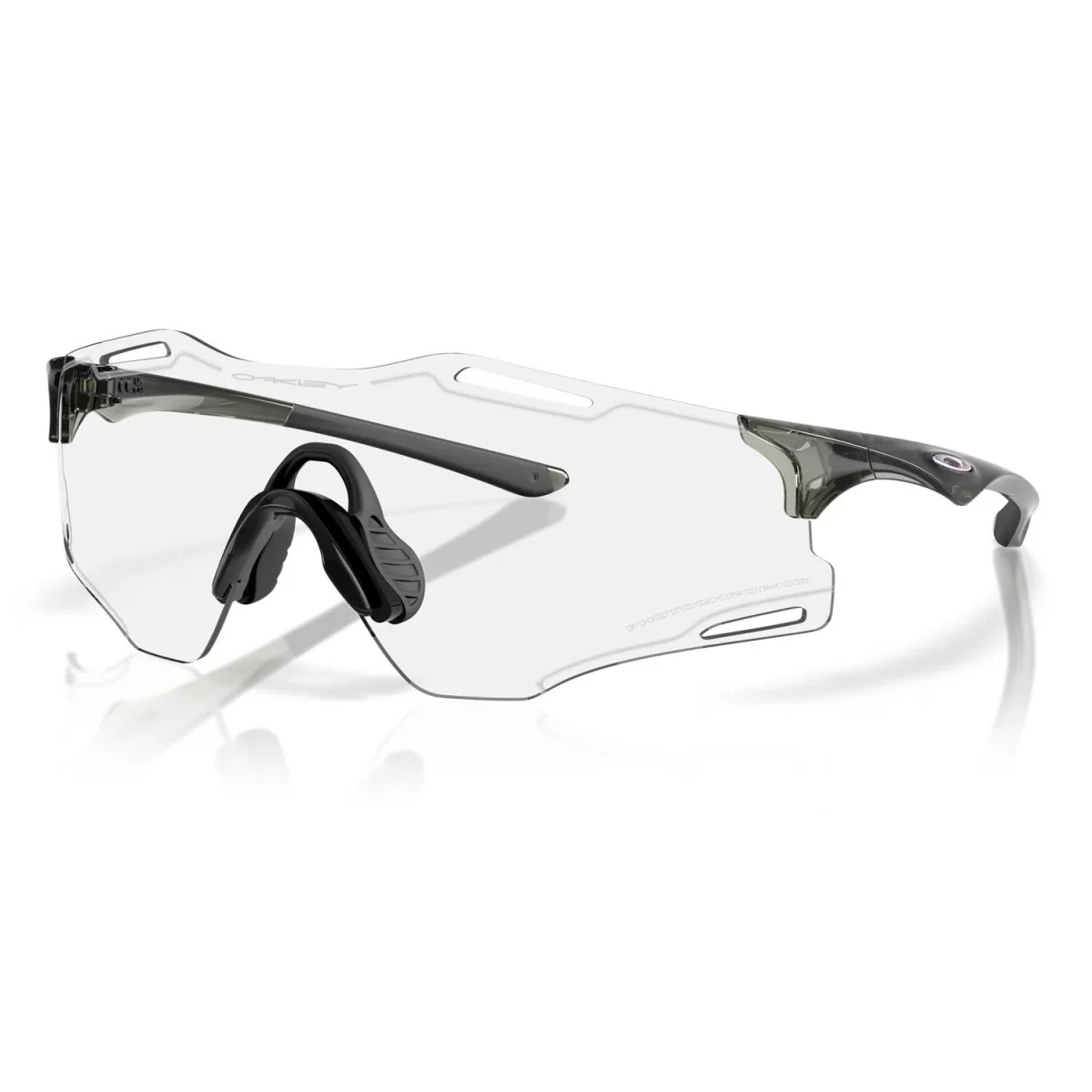 Oakley Cybr Zero Sunglasses Polished Gray Smoke/Clear Photochromic 50%