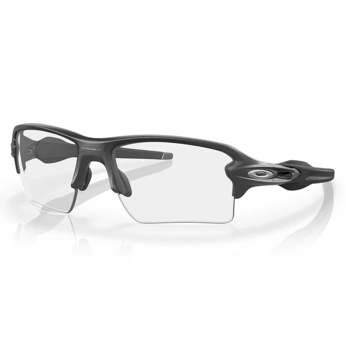 Oakley Flak 2.0 XL Sunglasses Steel/Clear to Black Iridium Photochromic