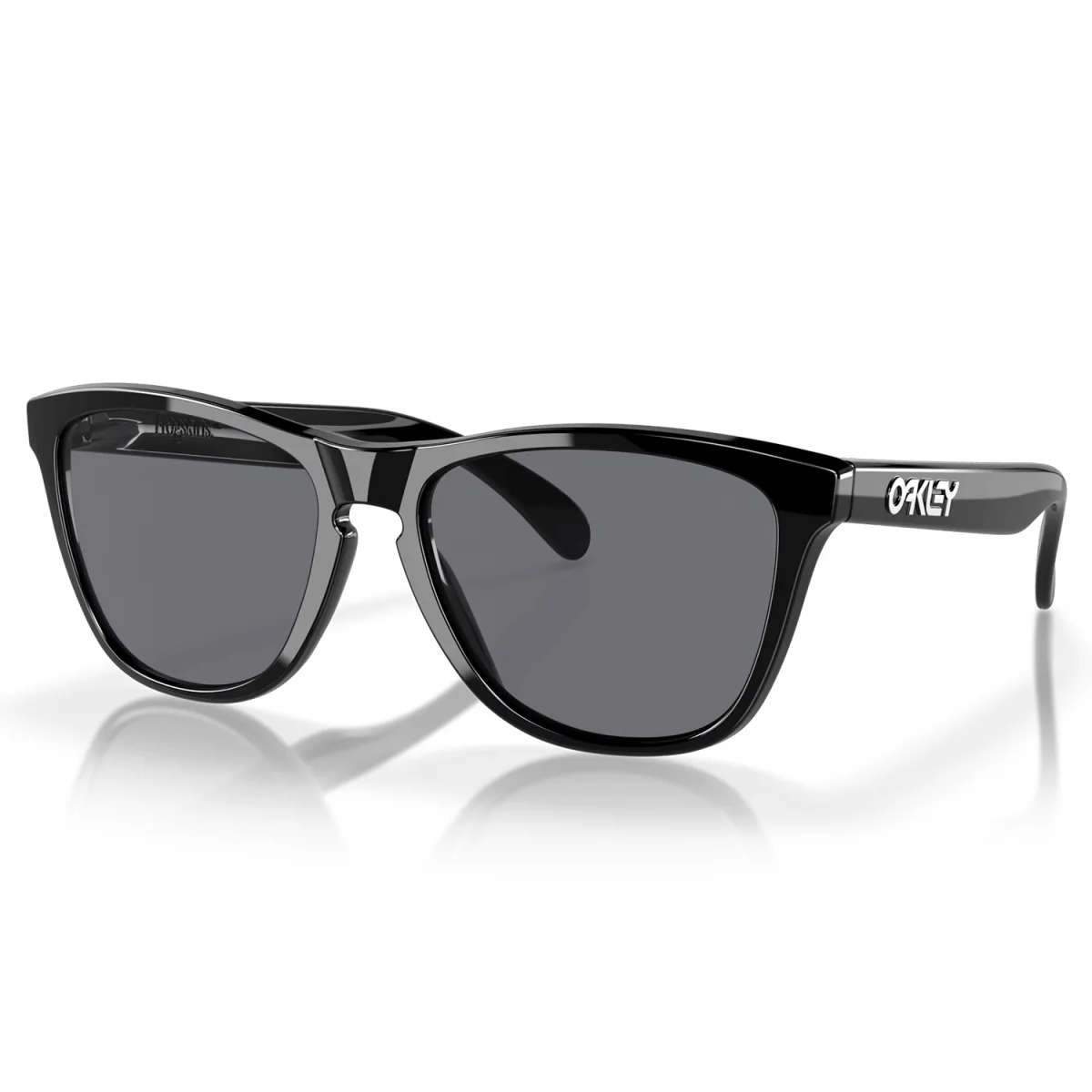 Oakley Frogskins Sunglasses Polished Black/Grey