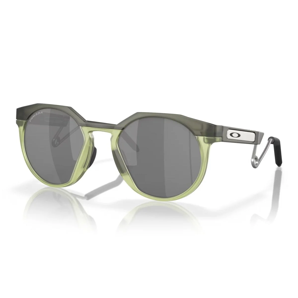 Oakley HSTN Metal Sunglasses Matte Olive Transparent Fern/Prizm Black