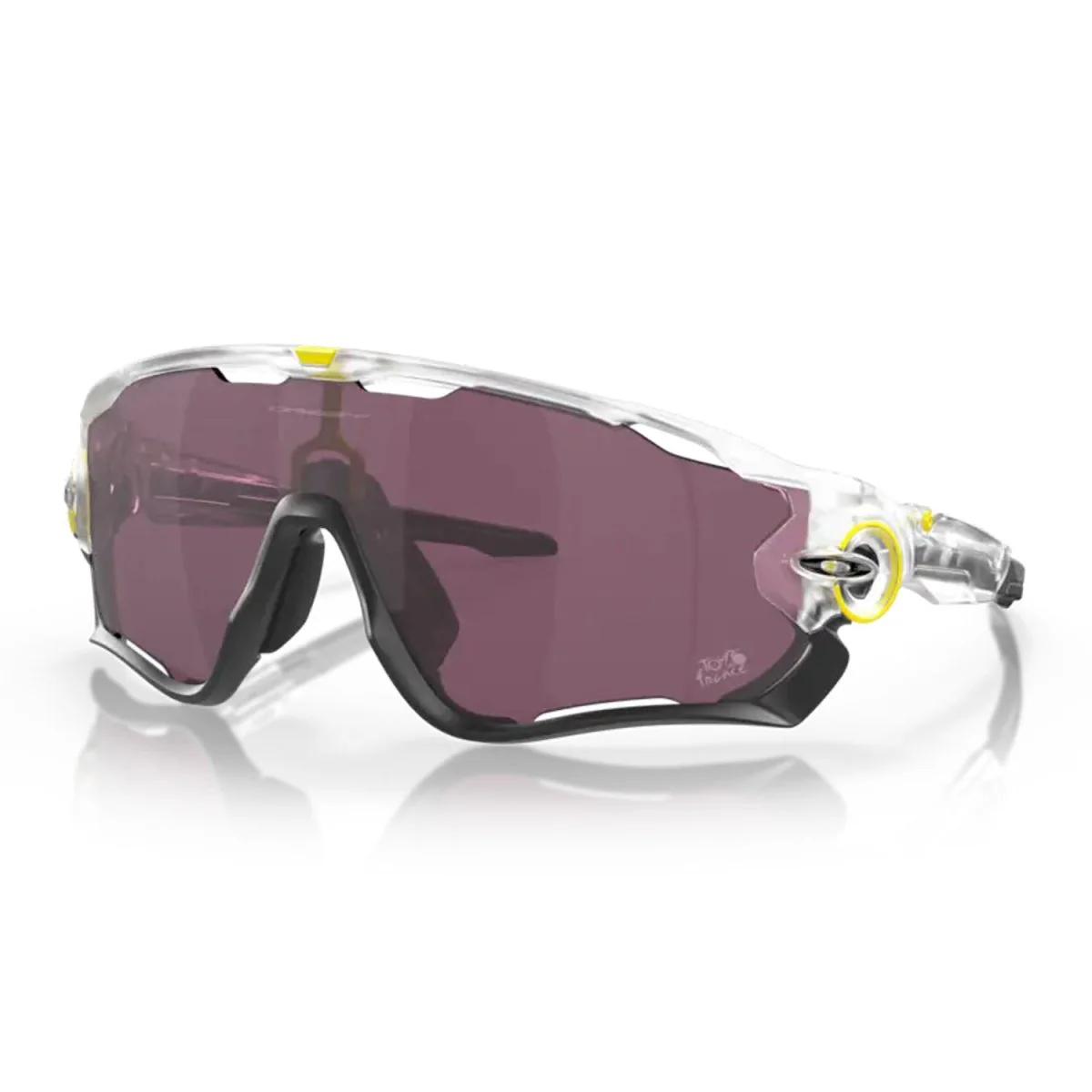 Oakley Jawbreaker Sunglasses Matte Clear/Prizm Road Black