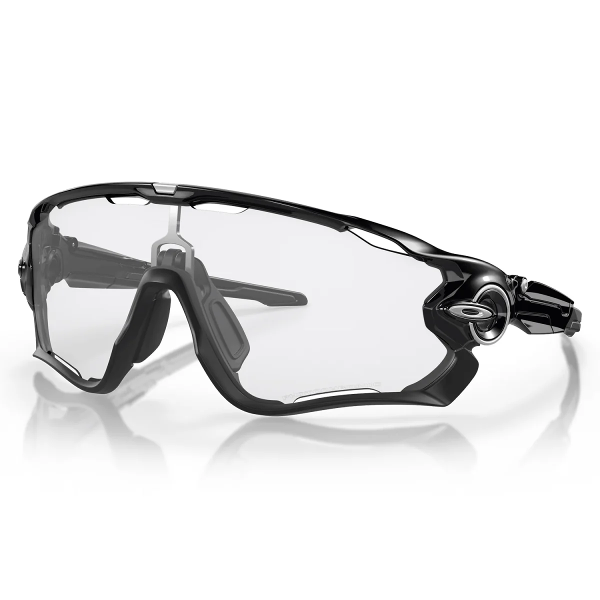 Oakley Jawbreaker Sunglasses Polished Black/Clear to Black Iridium Photochromic