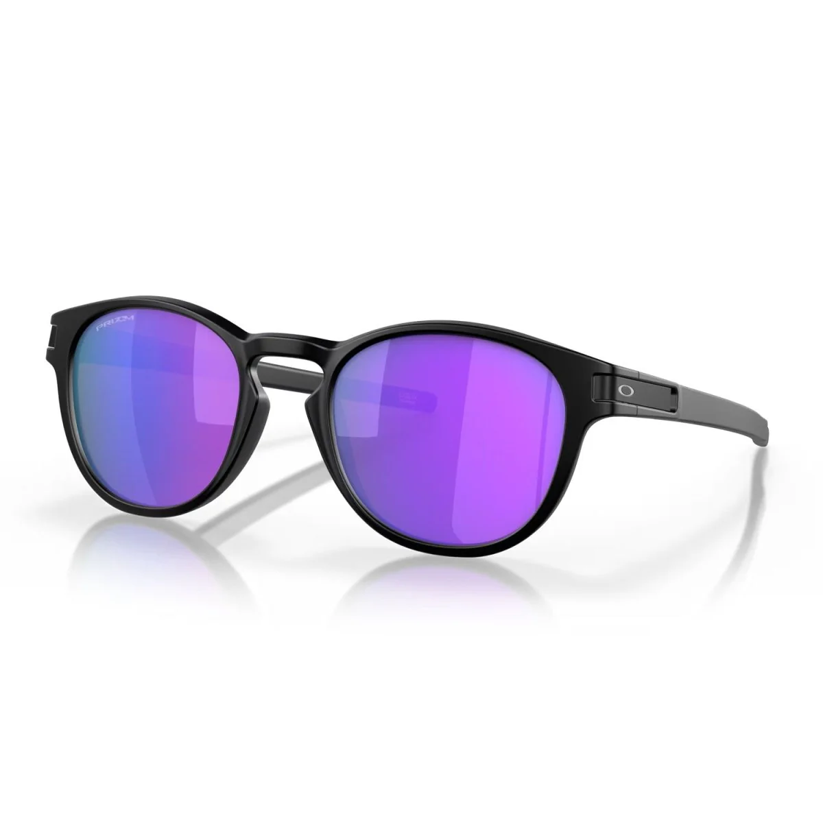 Oakley Latch Sunglasses Matte Black/Prizm Violet Iridium