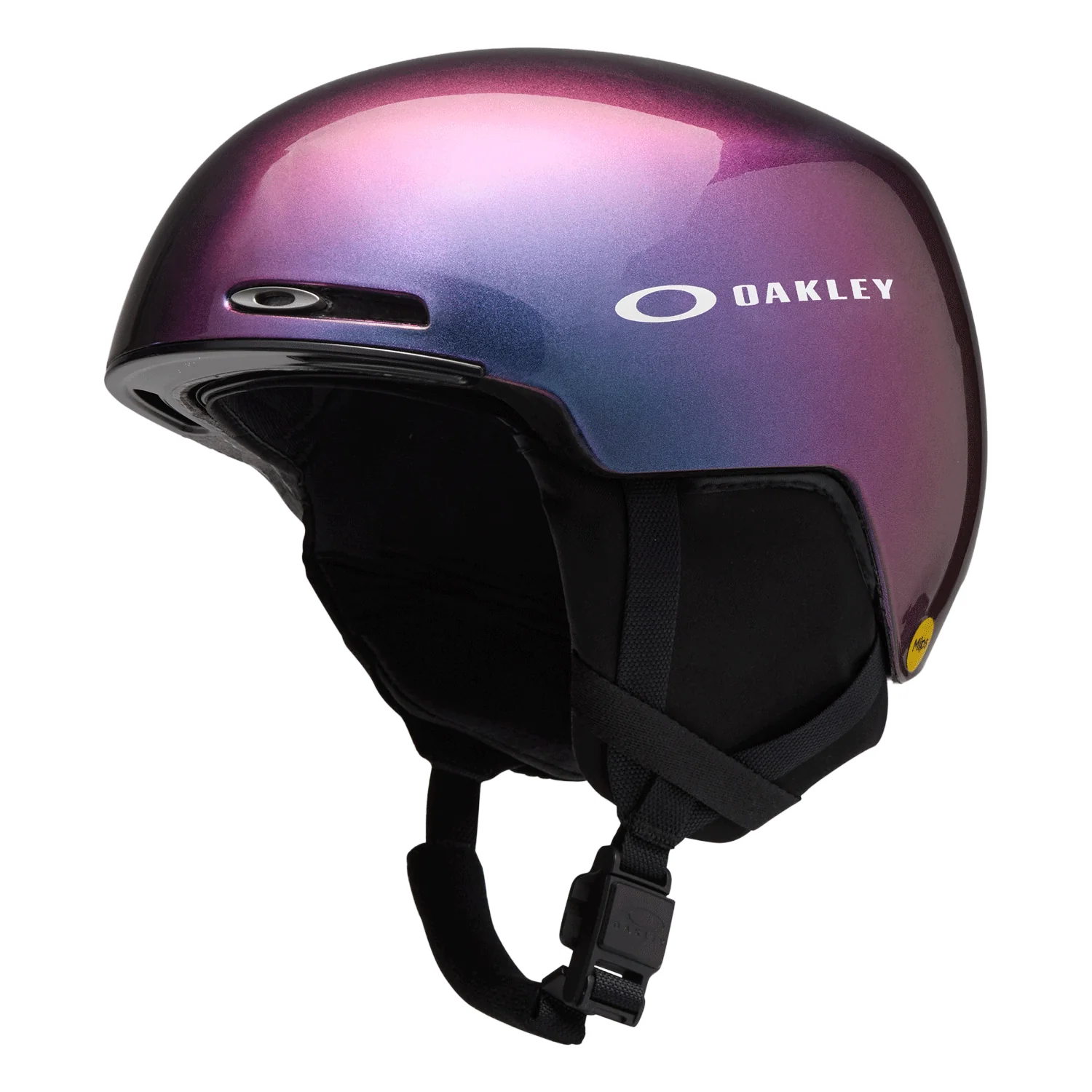 Oakley MOD1 MIPS Aura Collection Round Contour Fit Helmet Purple Green Colorshift
