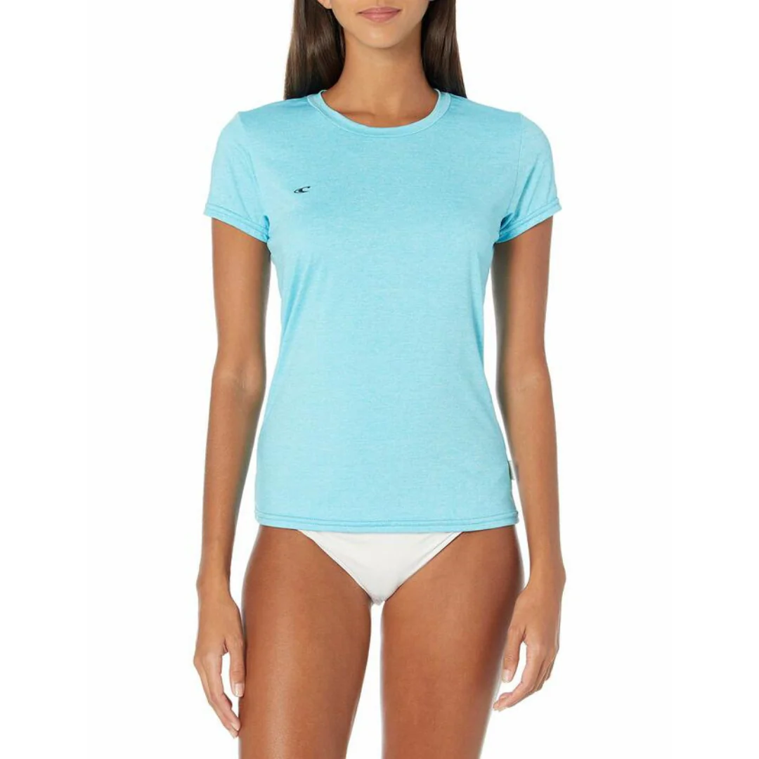 O'Neill Hybrid Short Sleeve Sun Shirt  Womens Turquoise